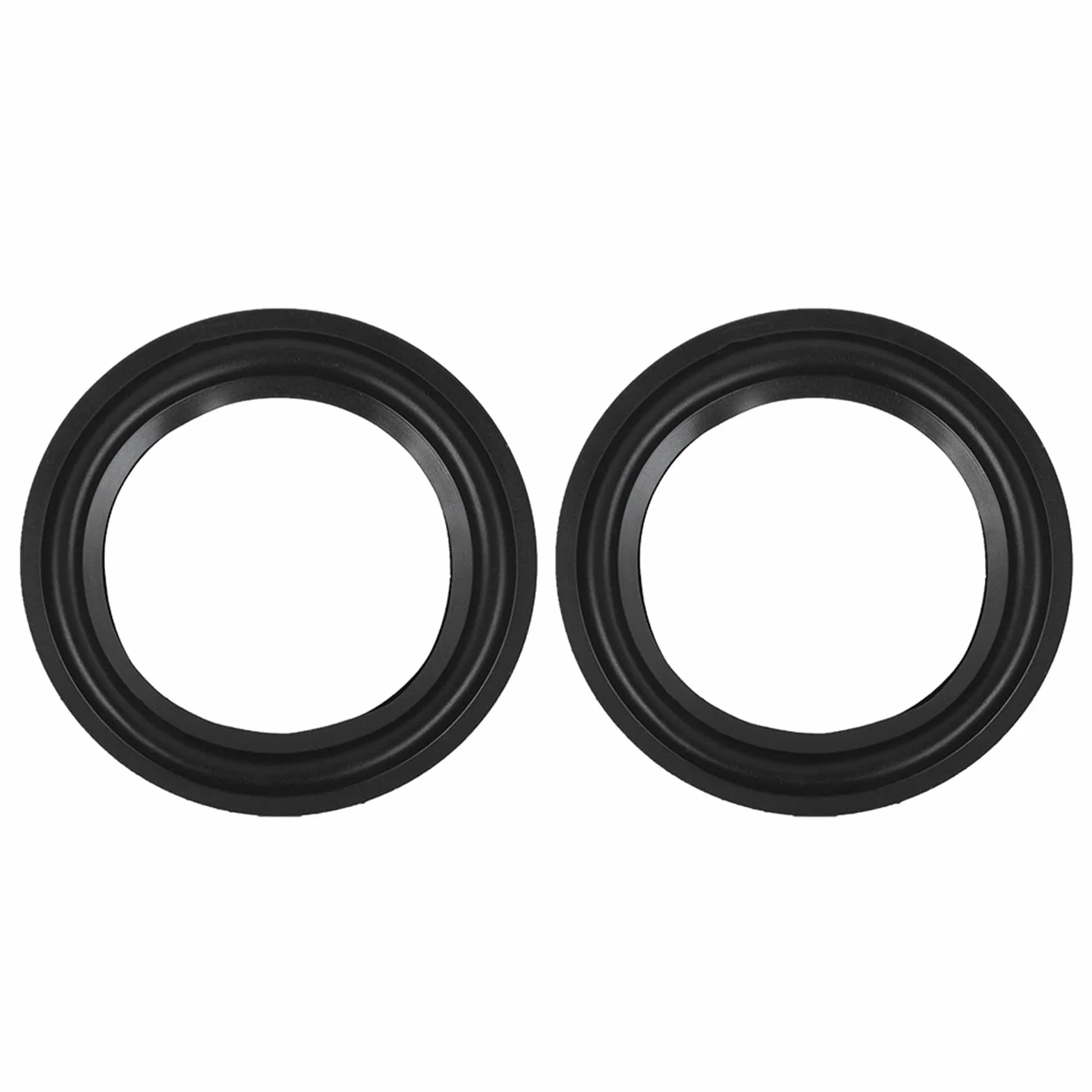 Membrana Riparazione Subwoofer 4 Pollici Bordo Gomma Altoparlante 2 Pezzi Nero Hi Fi Woofer