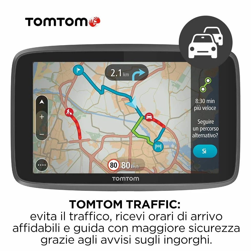 TomTom GO Professional 6250 Navigatore Satellitare per Camion 6" Mappa Europa WiFi SIM