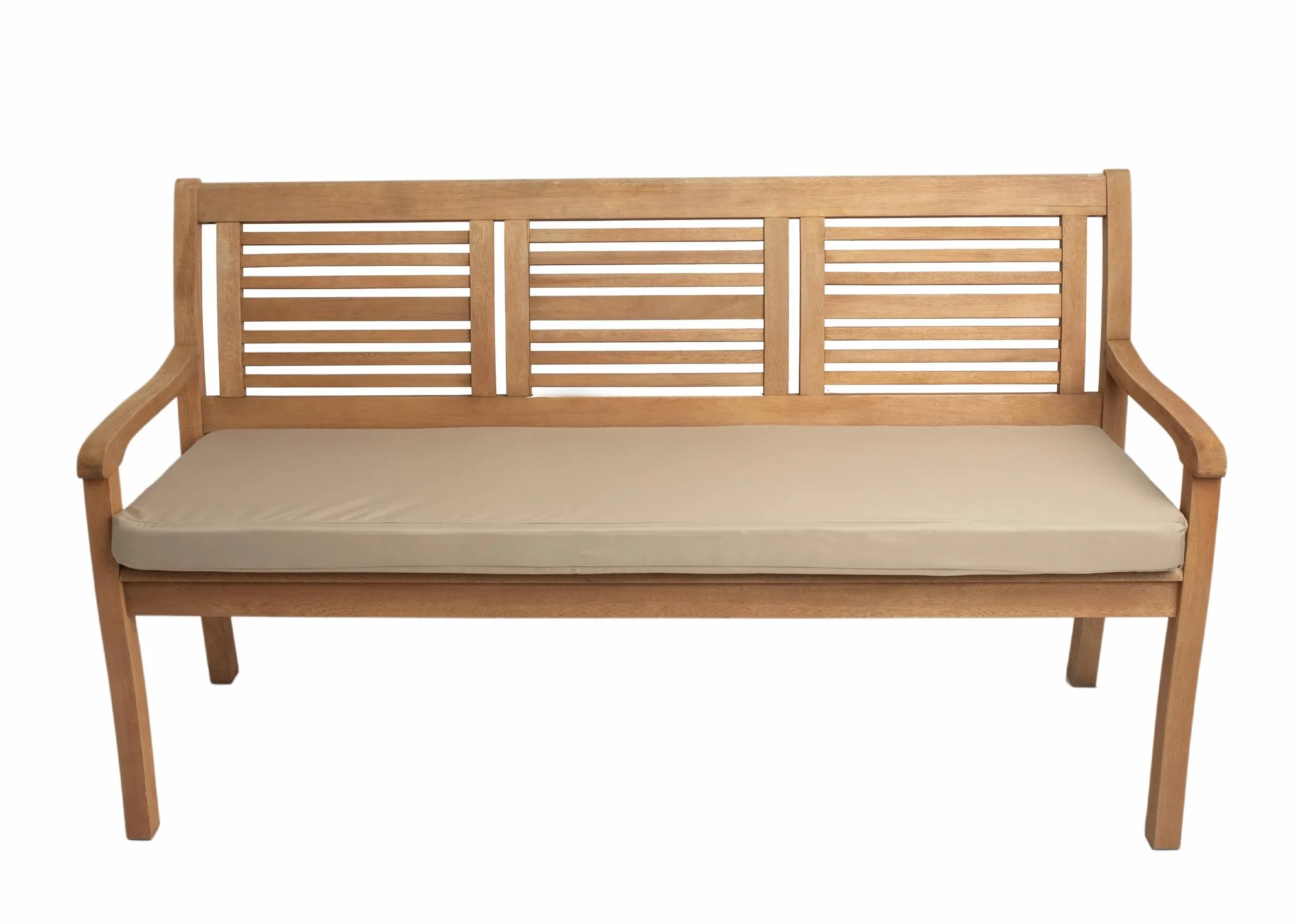 Fodera per cuscino da panca da giardino resistente alle intemperie Beige 150x50x7cm