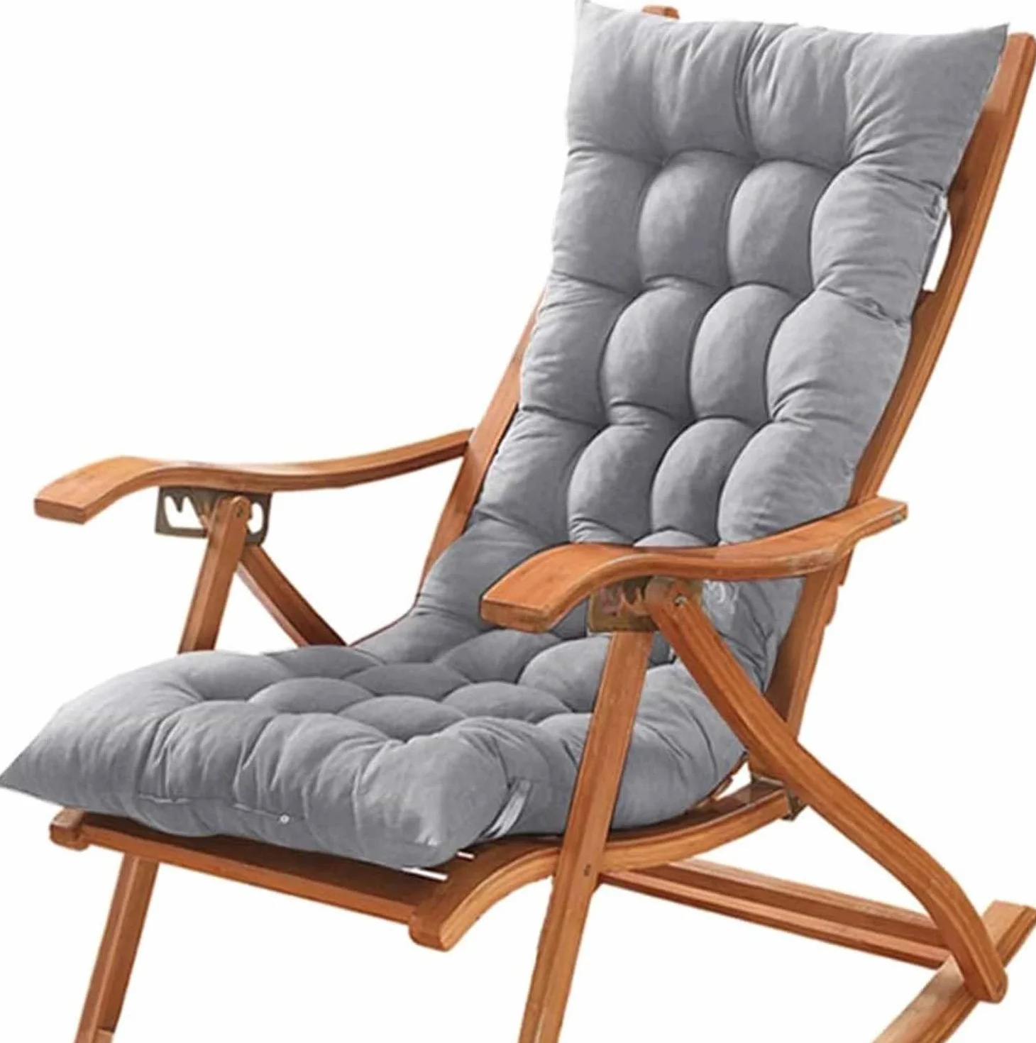 Cuscino per Sedia a Sdraio da Giardino Morbido Confortevole Cuscino per Lettino Prendisole Cuscini per Sedie a Dondolo Antiscivolo Cuscino per Sdraio Relax per interni ed esterni(B,120x48x8cm)