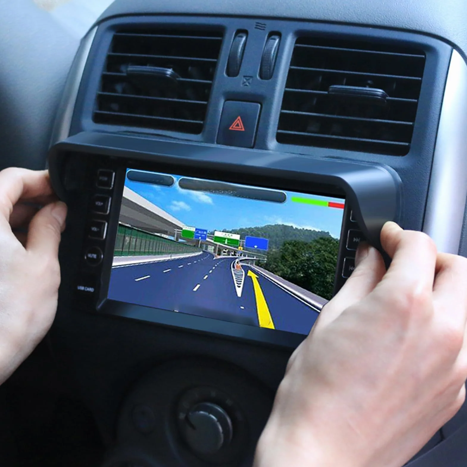 Visiera parasole navigazione auto Schermo antiabbagliamento GPS antiriflesso per veicolo