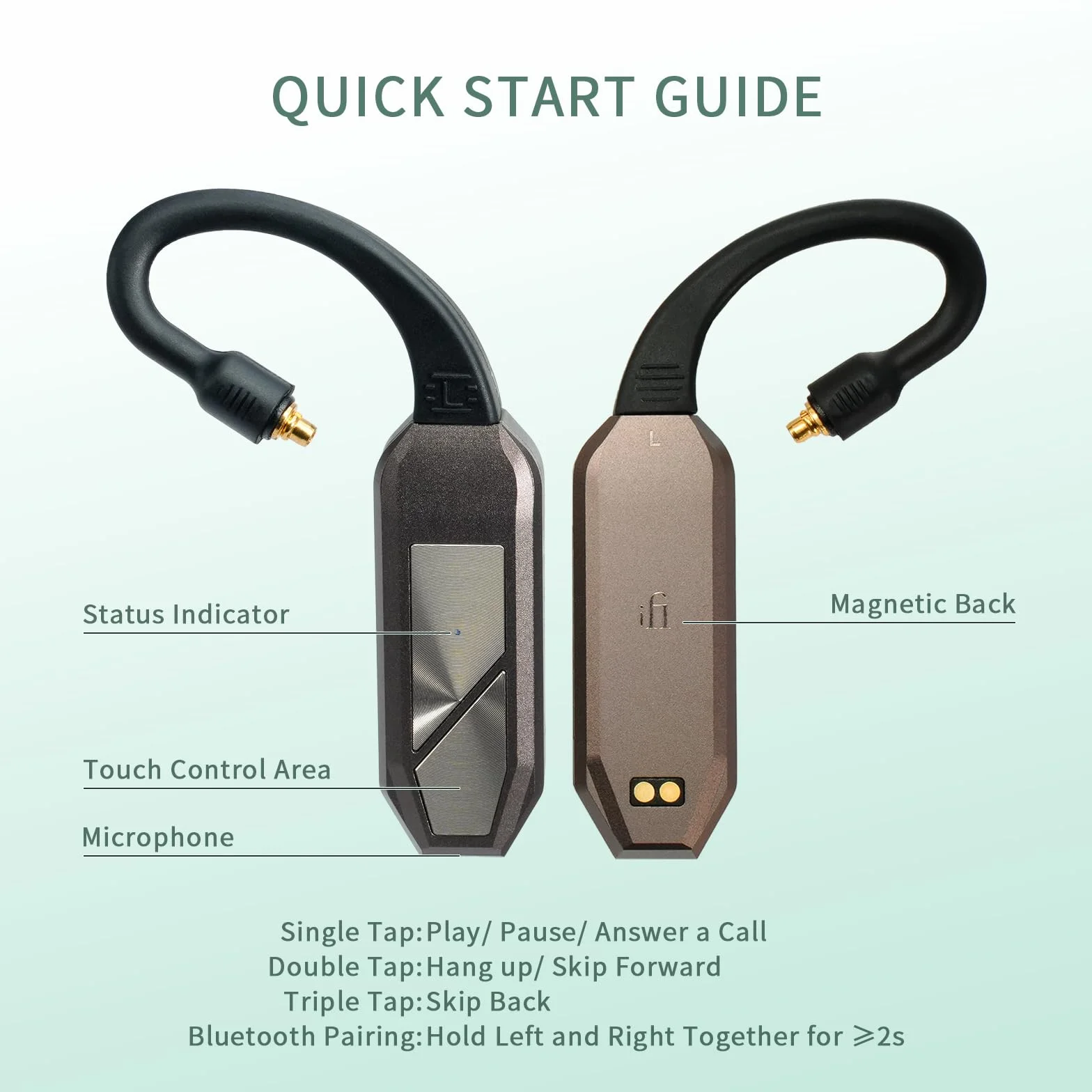 iFi GO Pod Max DAC portatile TWS Bluetooth 5.4 ad alta fedeltà per IEM LDAC aptX Lossless K2HD 35H UVC ricarica rapida