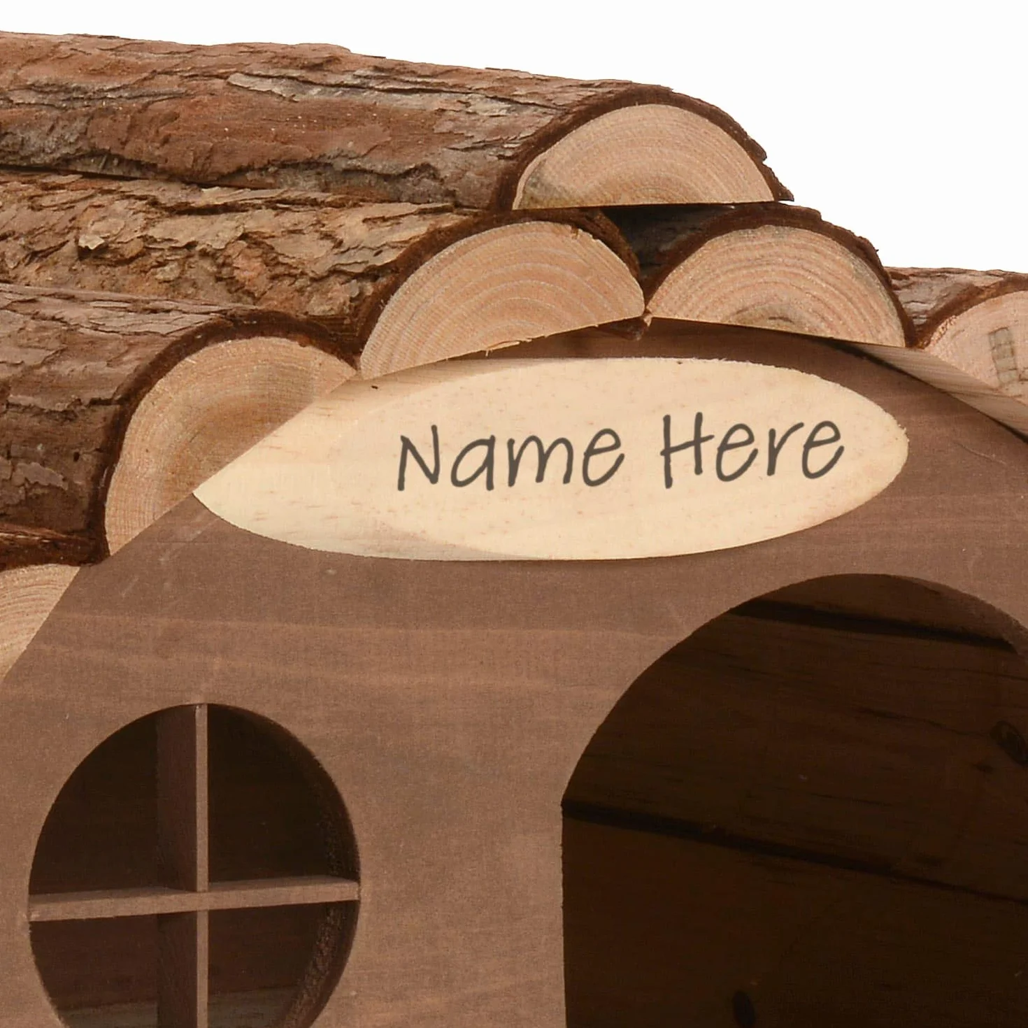 CKB LTD - Casa per riccio o porcellino d'India in legno per esterni, utilizzabile come habitat per letargo, riparo da giardino - 33,5 x 34 x 19 cm