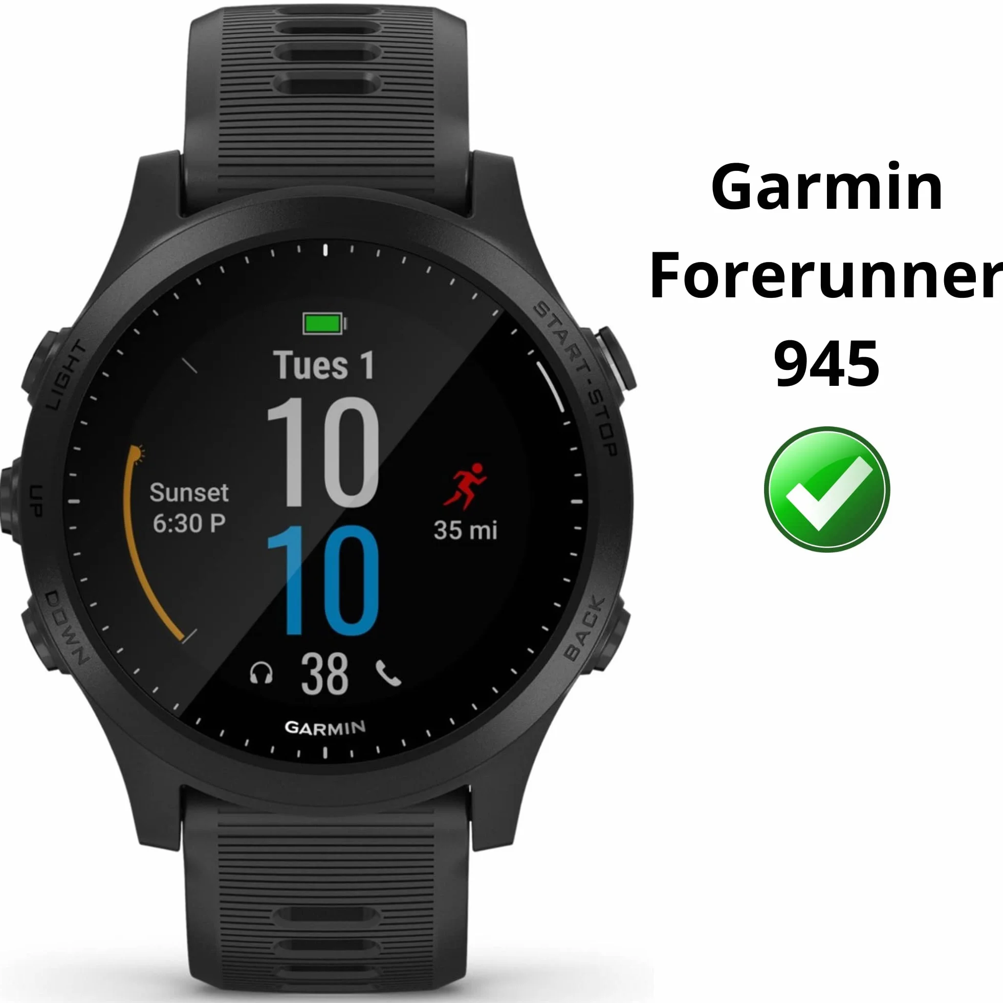 PHONILLICO Vetro temperato compatibile per Garmin Forerunner 945 [2 Pezzi] Pellicola Protettiva