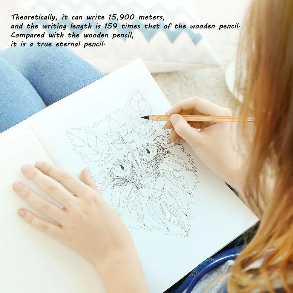 Matita Senza Inchiostro Eterna per Scrivere Infinita con Gomma per Bambini Adulti
