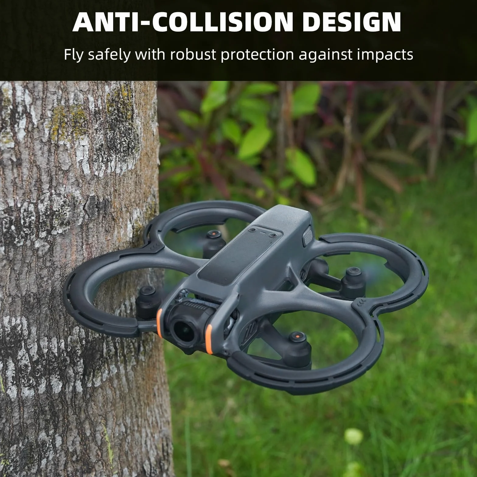 BRDRC Avata 2 protezioni paraurti, protezione elica Gimbal anti-collisione anello copertura per DJI Avata 2 Fly More Combo