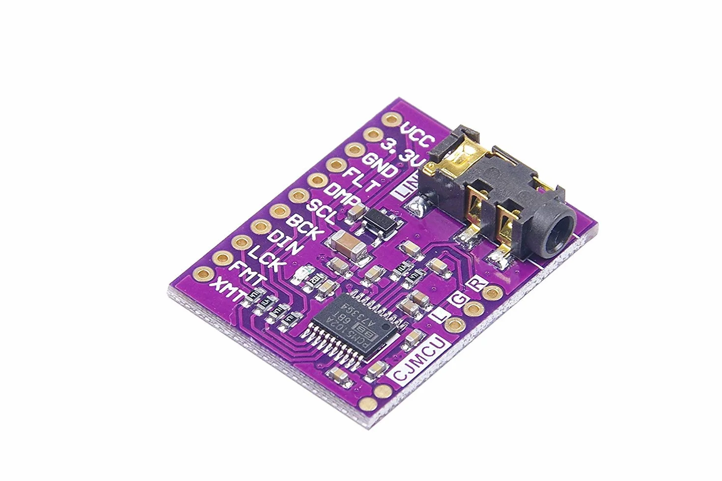 DollaTek PCM5102A Convertitore Digitale Analogico Modulo Audio DAC 24 Bit 3,5 mm Jack per Raspberry Pi
