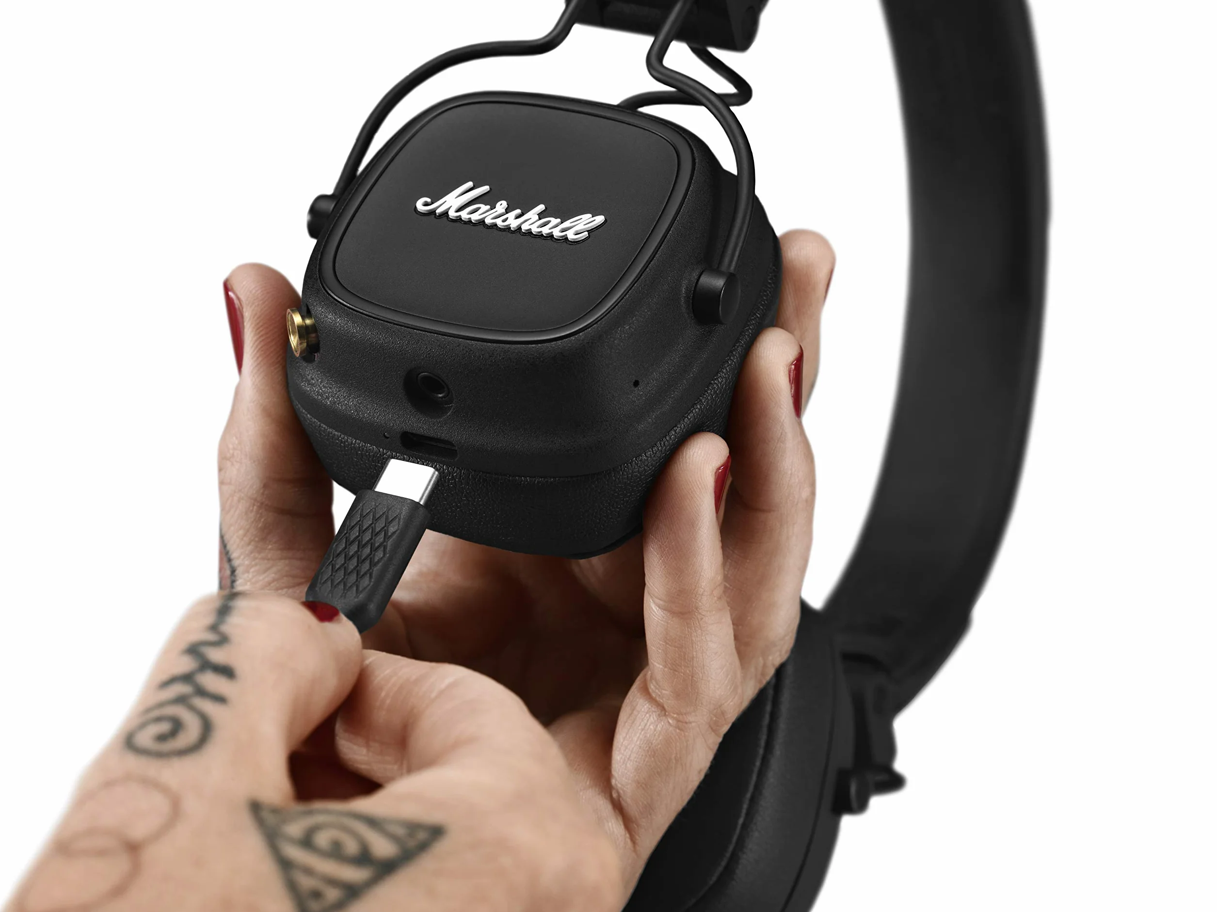 Marshall Major IV Cuffie Bluetooth On Ear Wireless Pieghevoli Nere