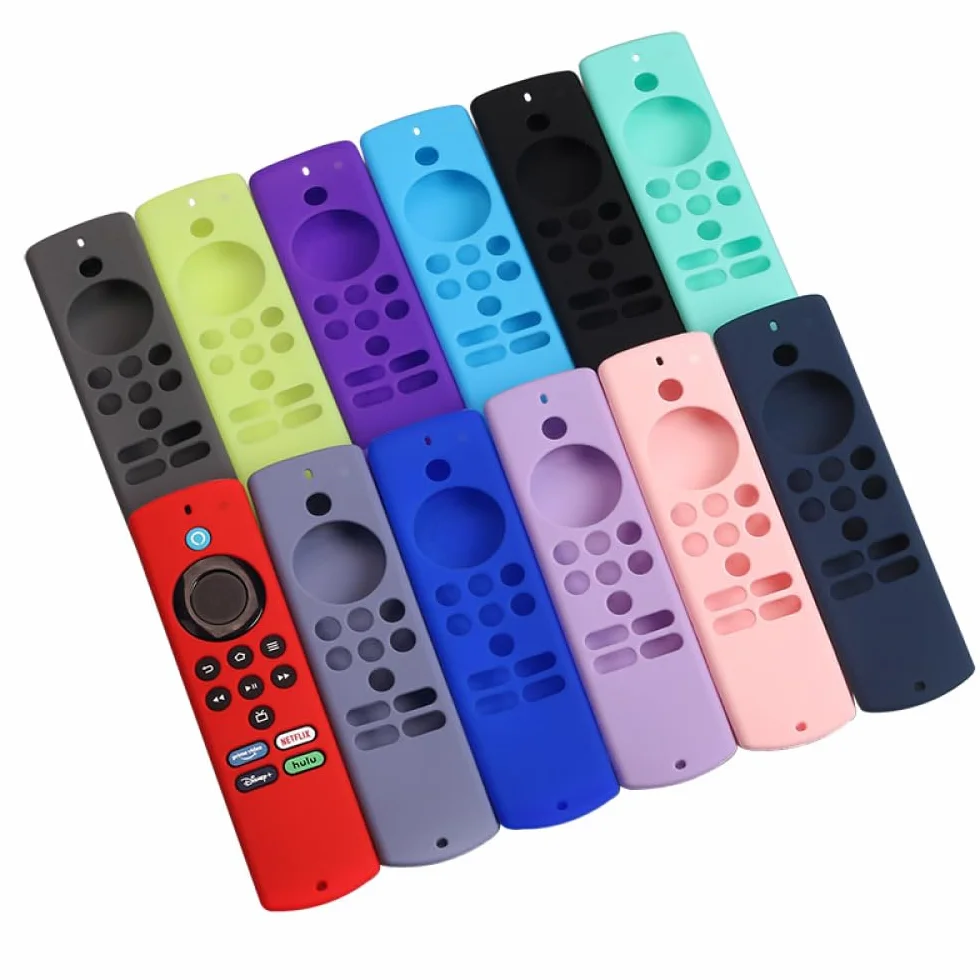 Custodia in silicone per telecomando TV Adatto per Amazon Fire TV Stick Lite 2021 Blu