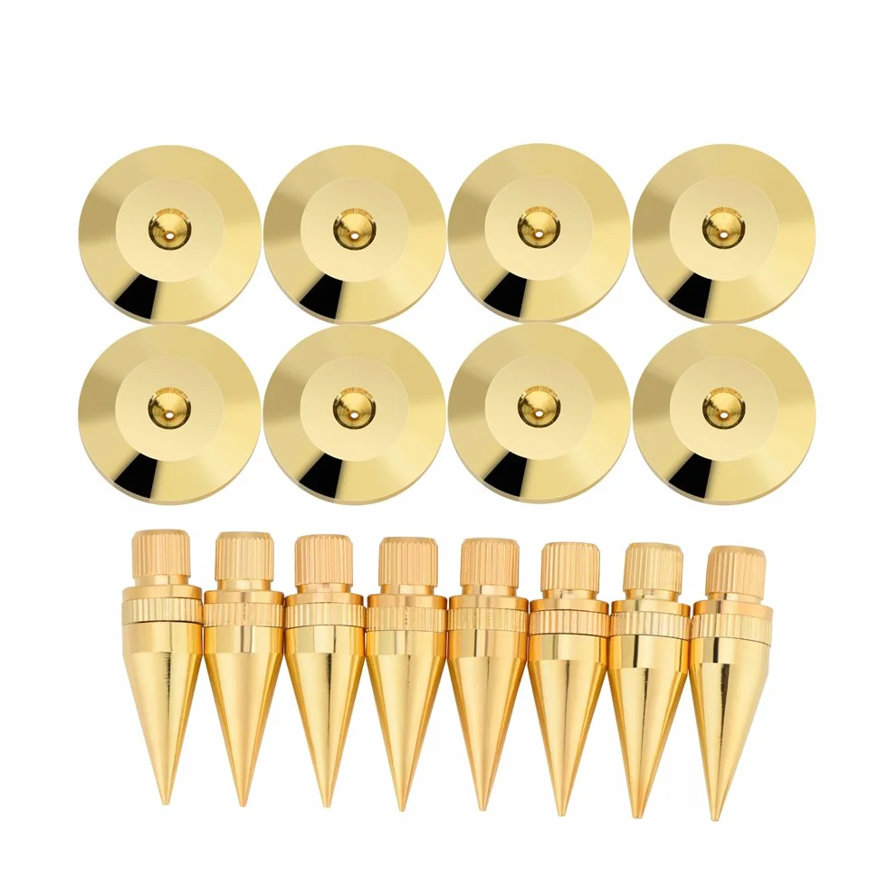 Piedini per Altoparlanti 8 Paia 6 x 36 mm Rame Ammortizzatori Cono Absorber Vite + Piedino Audio Subwoofer HIFI