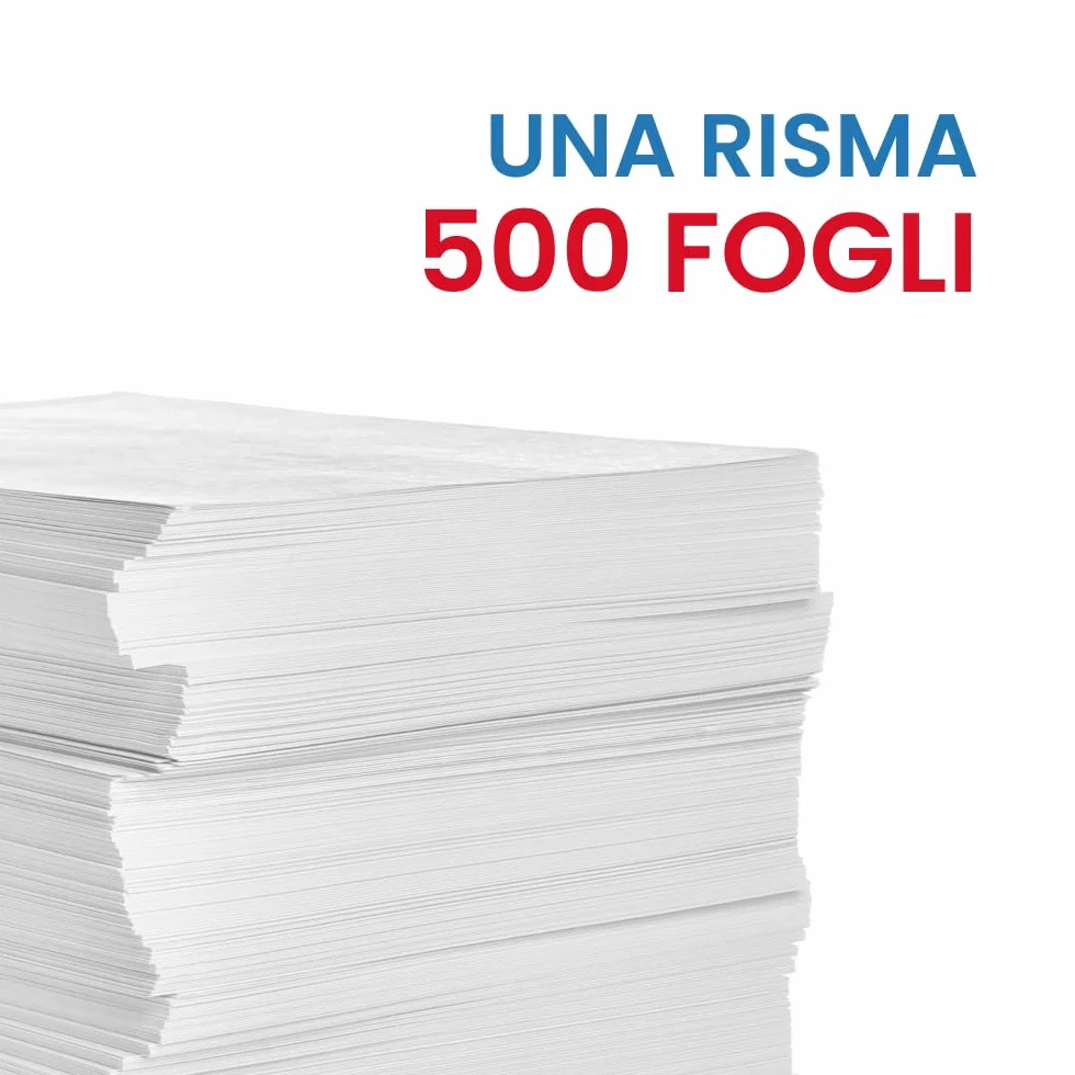 IMBALLAGGI 2000 Carta A4 per Stampante 5 Risme 500 Fogli Pack 5x500