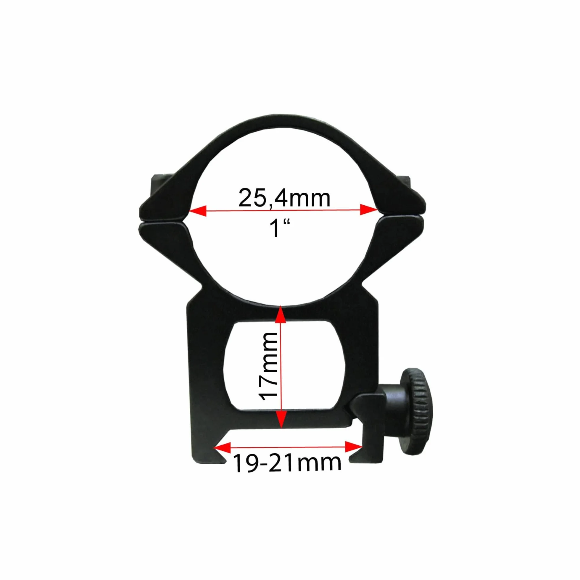 Seben Montaggio mirino 25,4 mm Weaver Picatinny RSM01