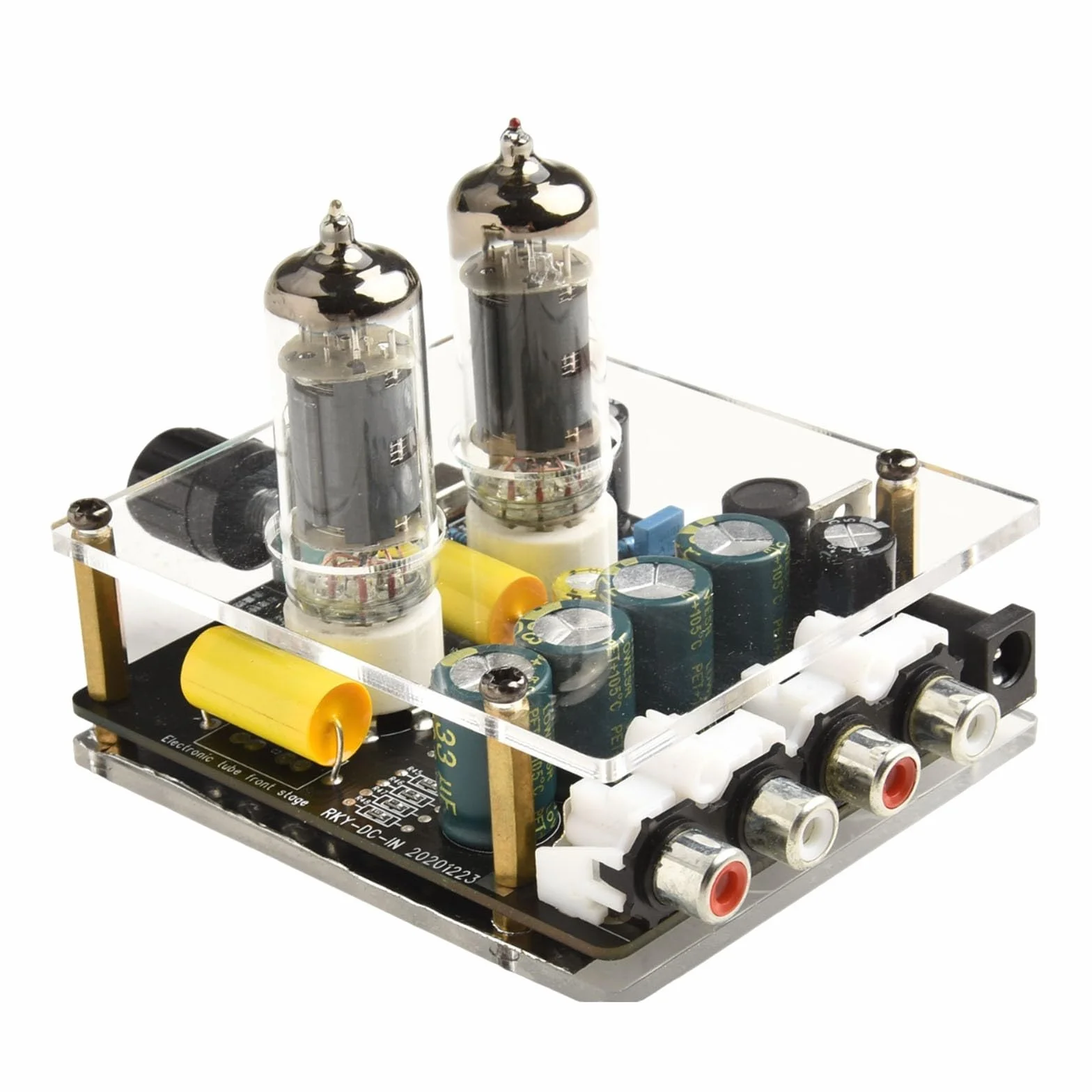 Preamplificatore HiFi 6A2 6J3 DC12-16V per altoparlanti attivi home theater