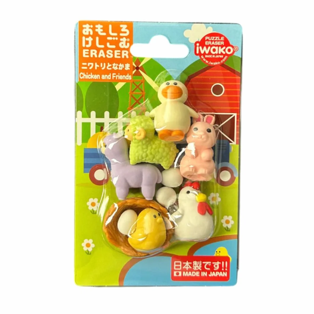 Iwako Pollo e gli amici Eraser Blister Card