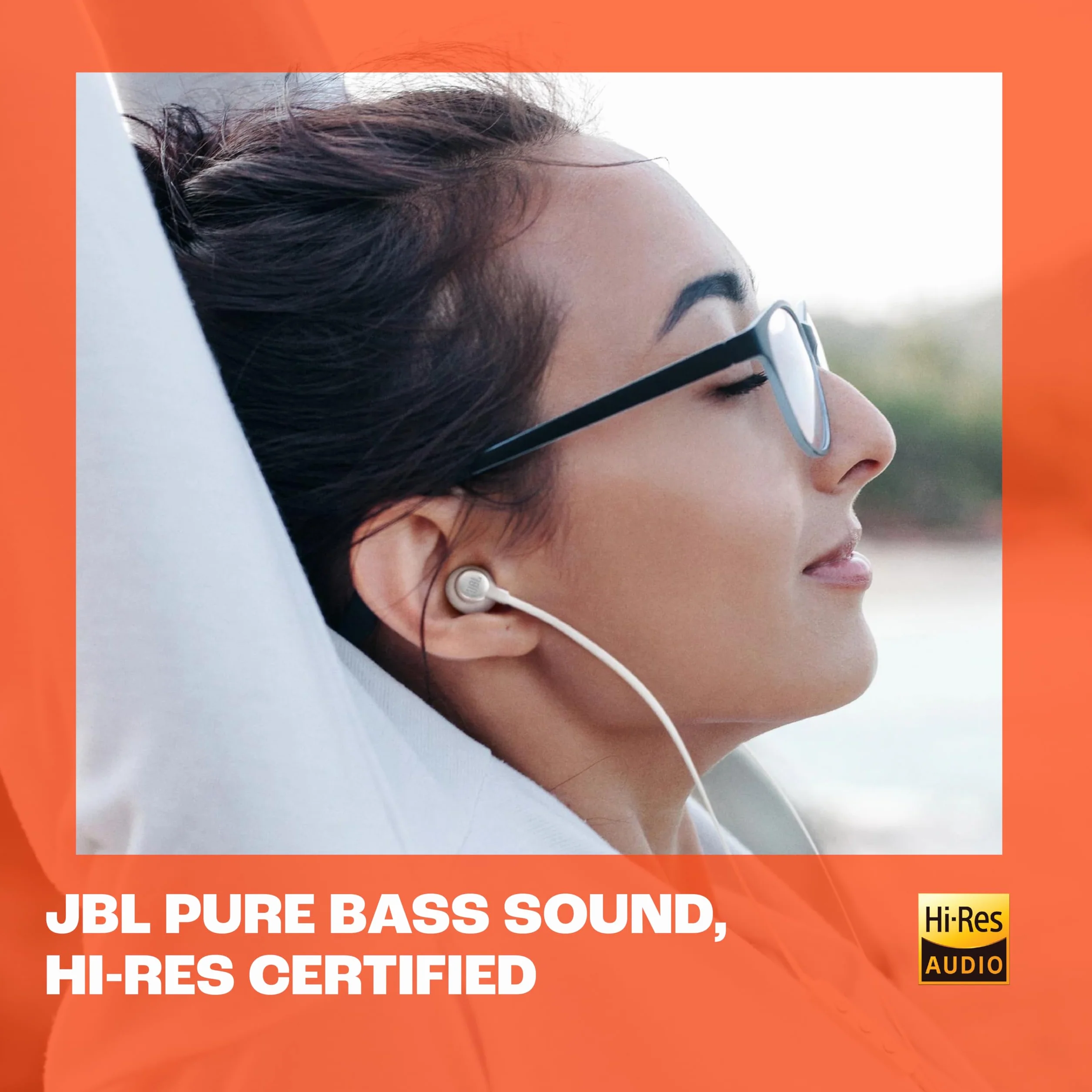 JBL Tune 305 C Auricolari USB-C Alta Risoluzione Audio Cavo Piatto Antigroviglio JBL Pure Bass Nero