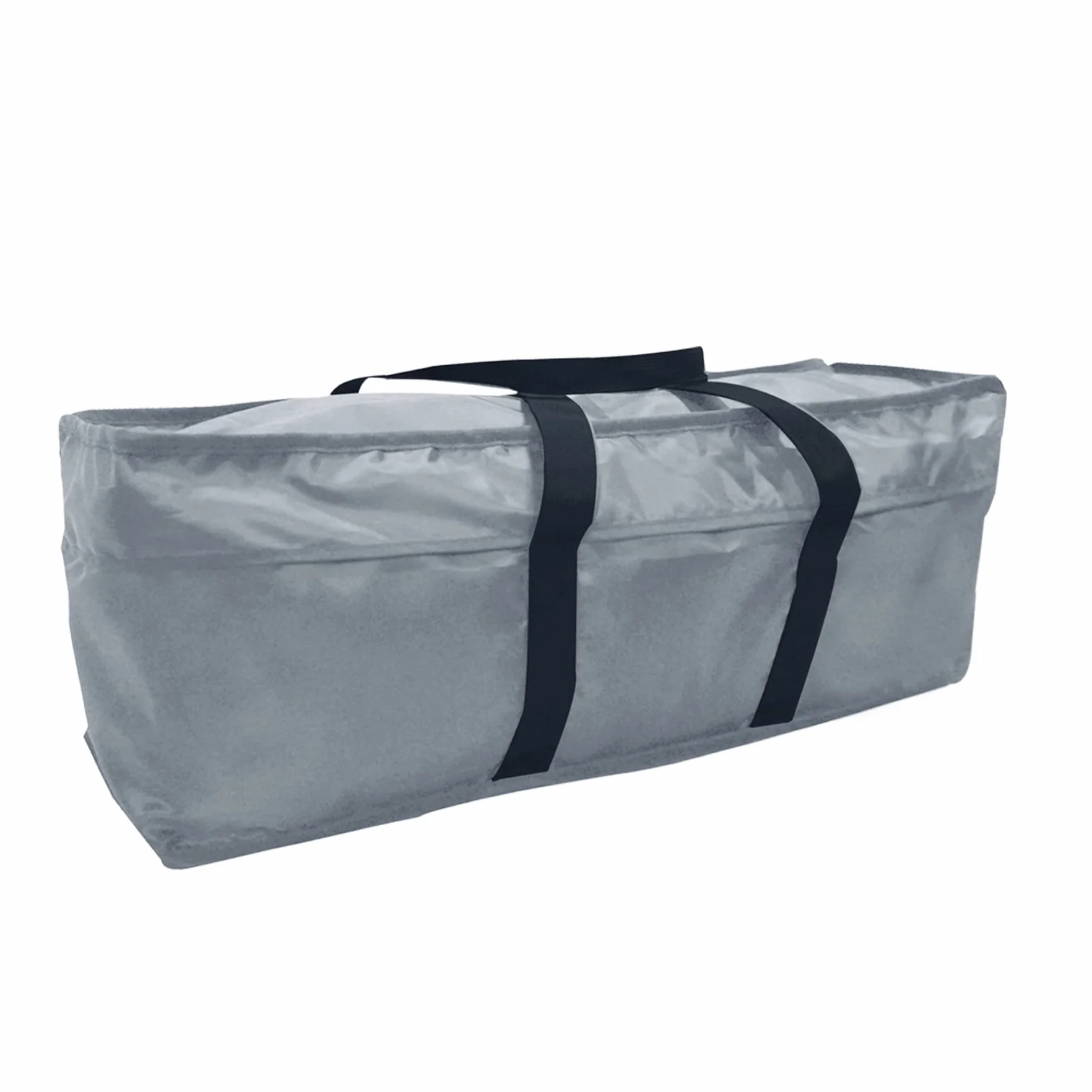Borsa portaoggetti per cuscini da giardino, 127 x 38 x 63 cm, con cerniera impermeabile, colore: grigio