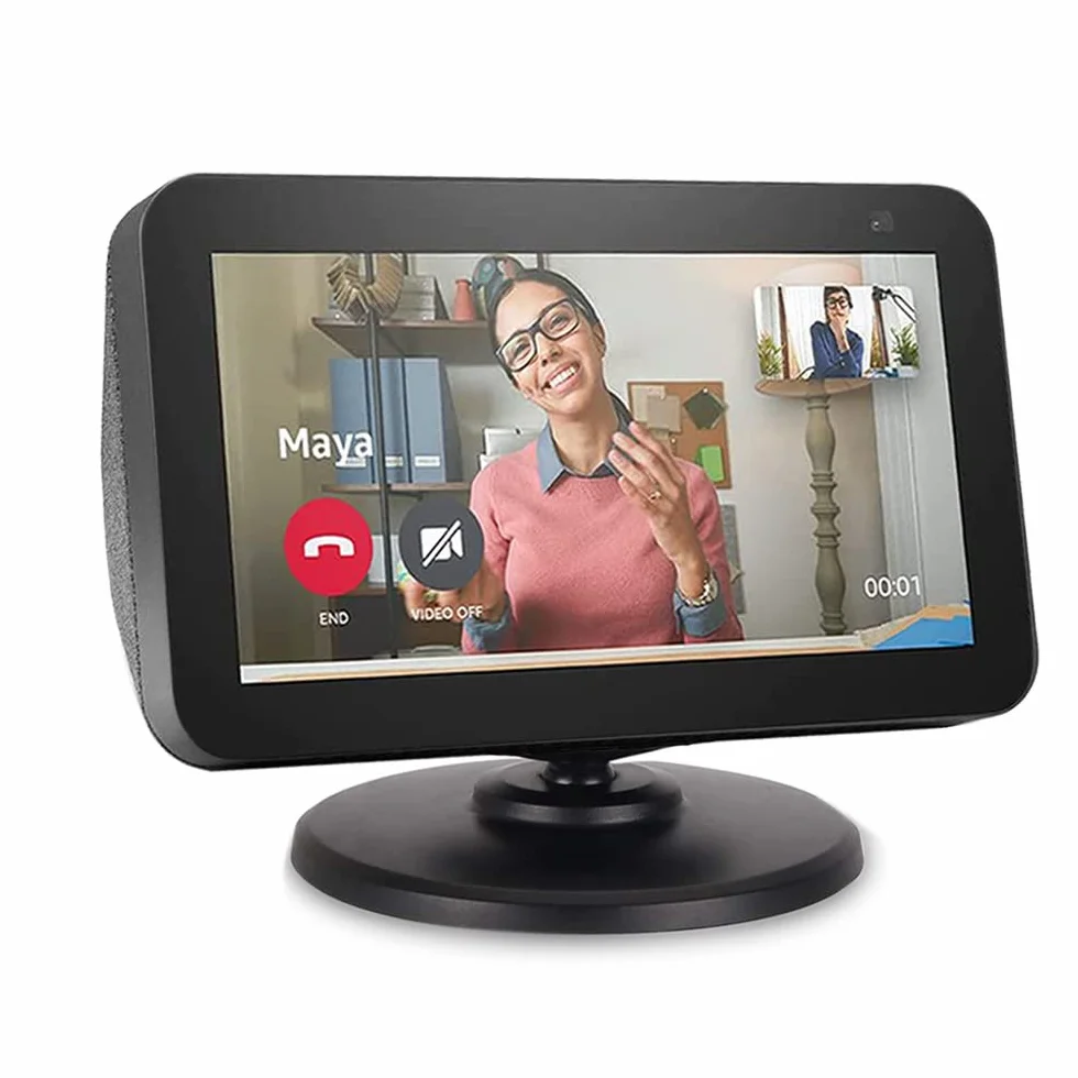 Supporto regolabile magnetico 360° per Amazon Echo Show 5, nero