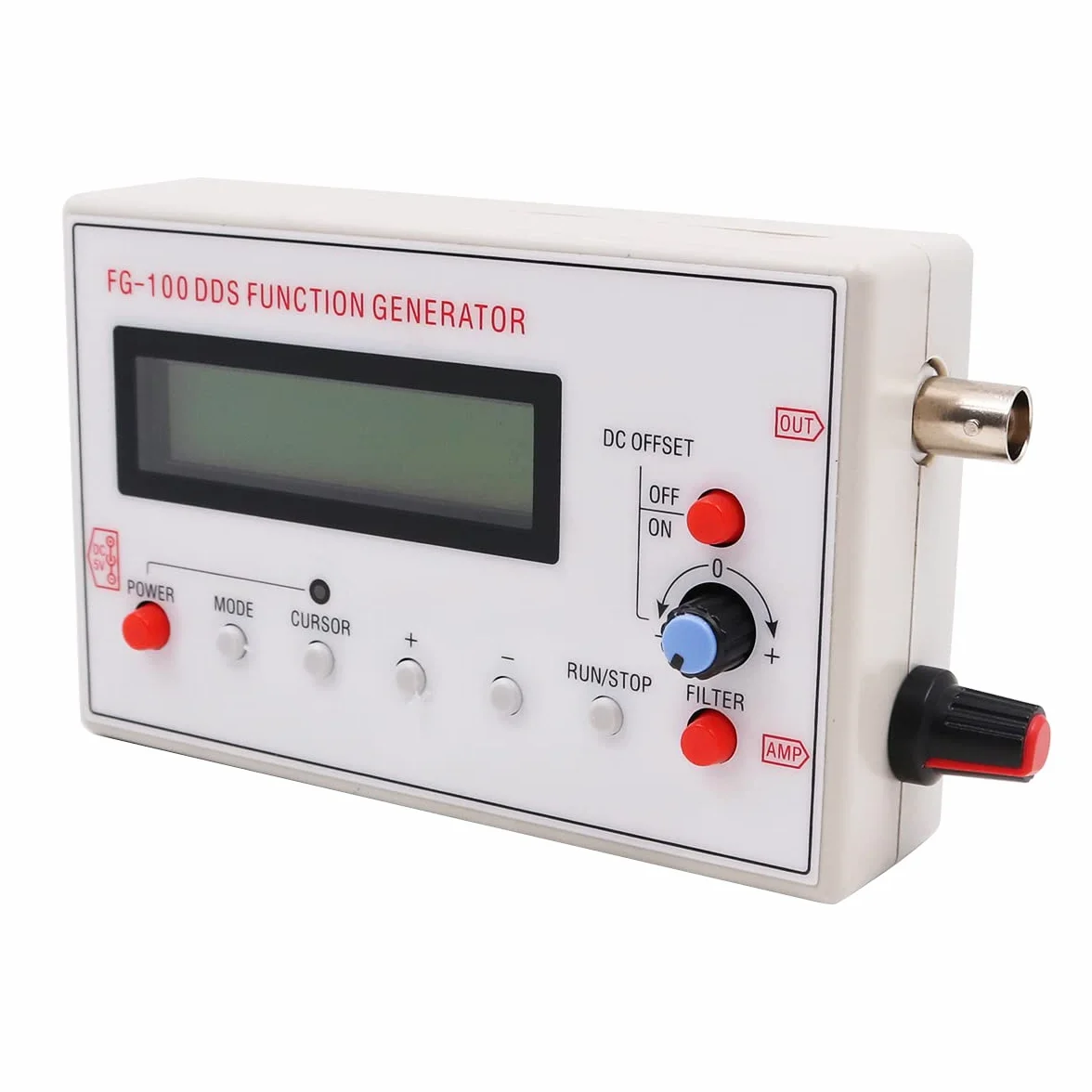 1HZ-500KHZ DDS Generatore di segnale Generatore di frequenza Forma d'onda di uscita - Onda sinusoidale Quadrata Onda Triangolo Onda a dente di sega in avanti Onda a dente di sega inversa