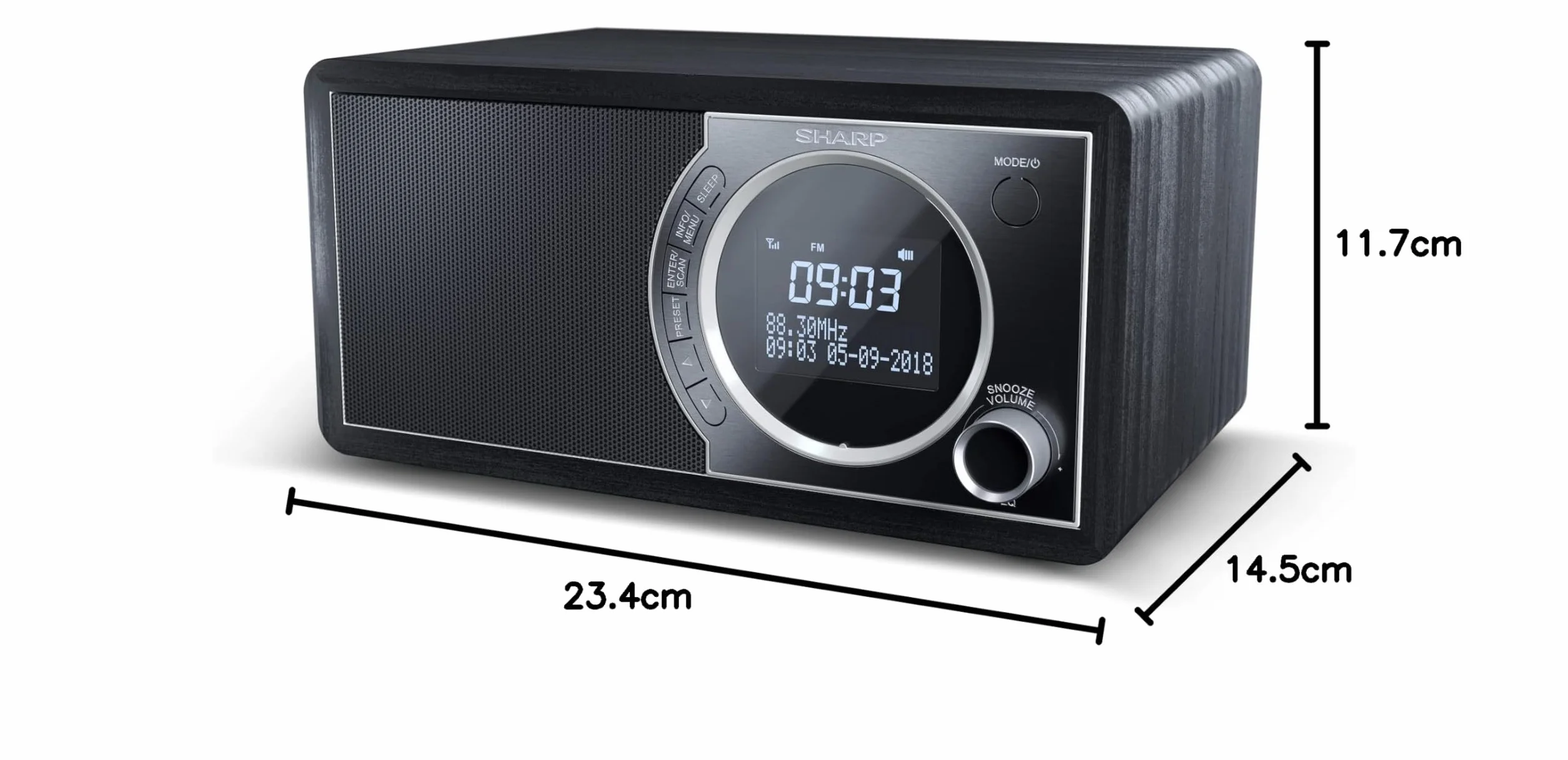 Sharp DR-450 radio Acero inoxidable