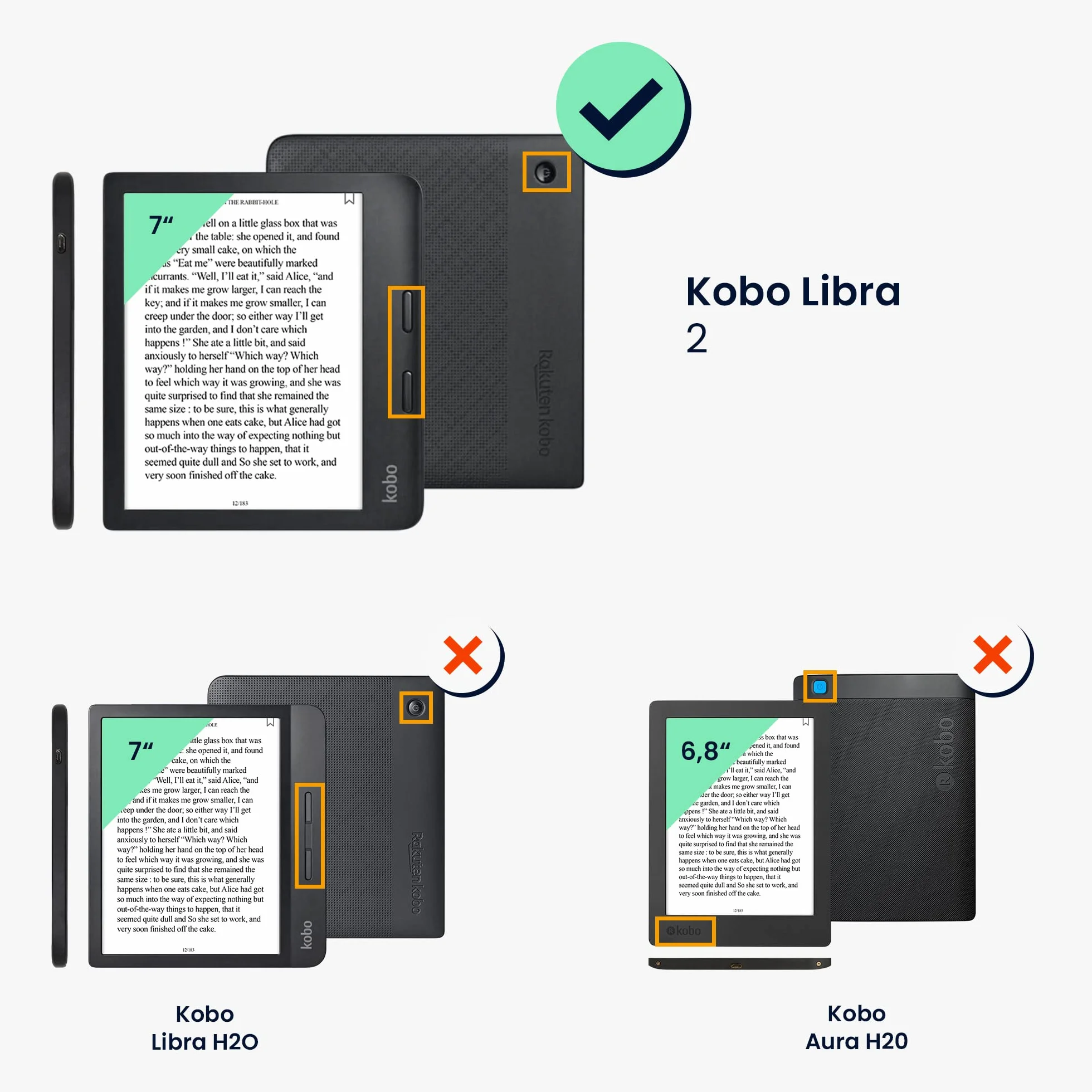 kwmobile Pieghevole Custodia Compatibile Kobo Libra 2 Cover Magnetica Pelle PU eReader Stand Menta