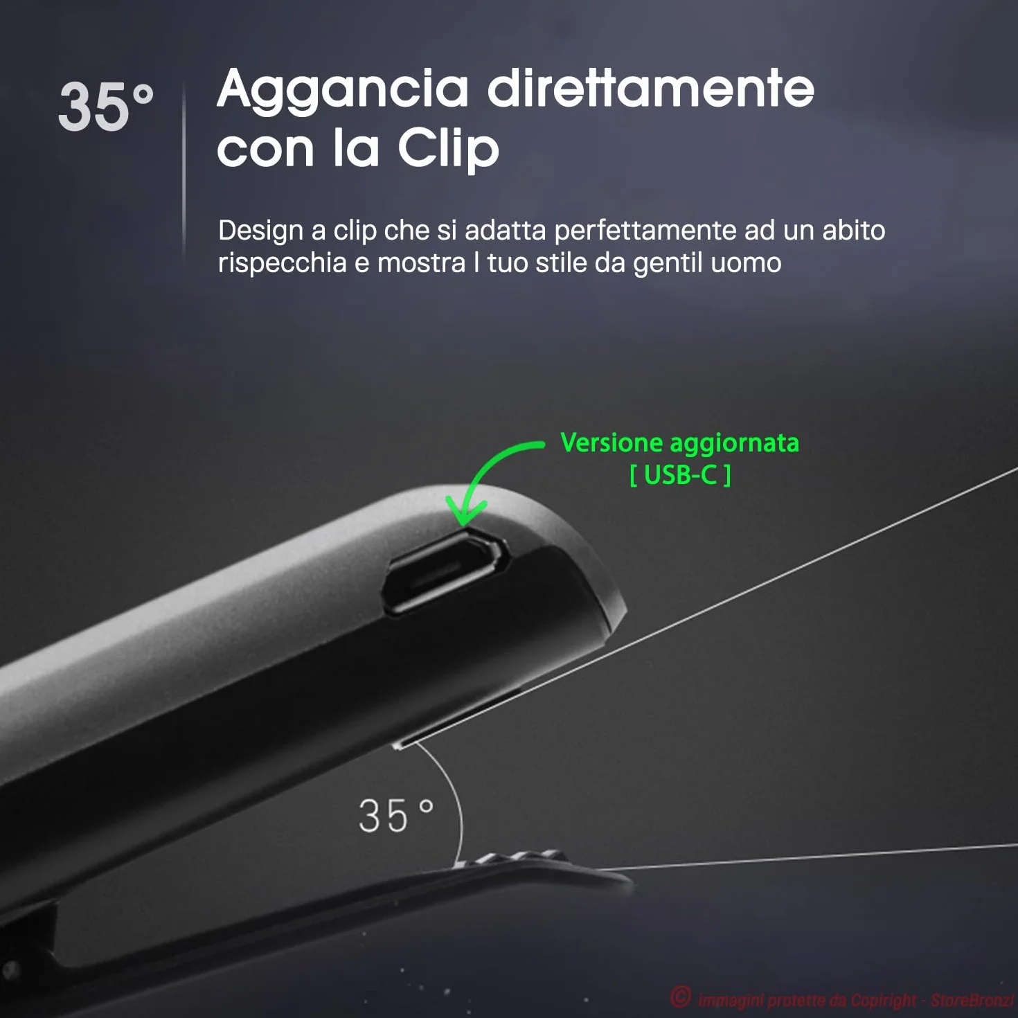 Fineblue F910 Auricolari Bluetooth Smartphone Con Clip Filo Retrattile In Ear Avviso a Vibrazione Microfono Cancellazione Rumore Nero