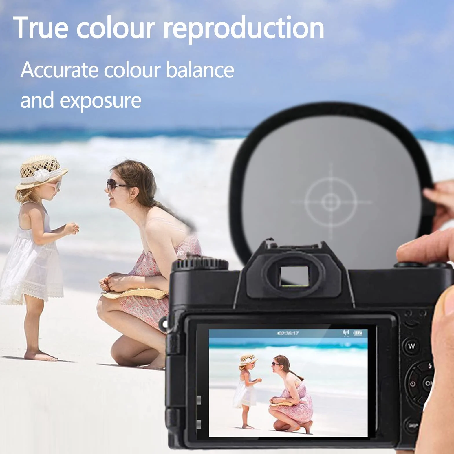 Grey White Balance Reference Card 30 cm Portatile Folding 18% Fotografico Borsa