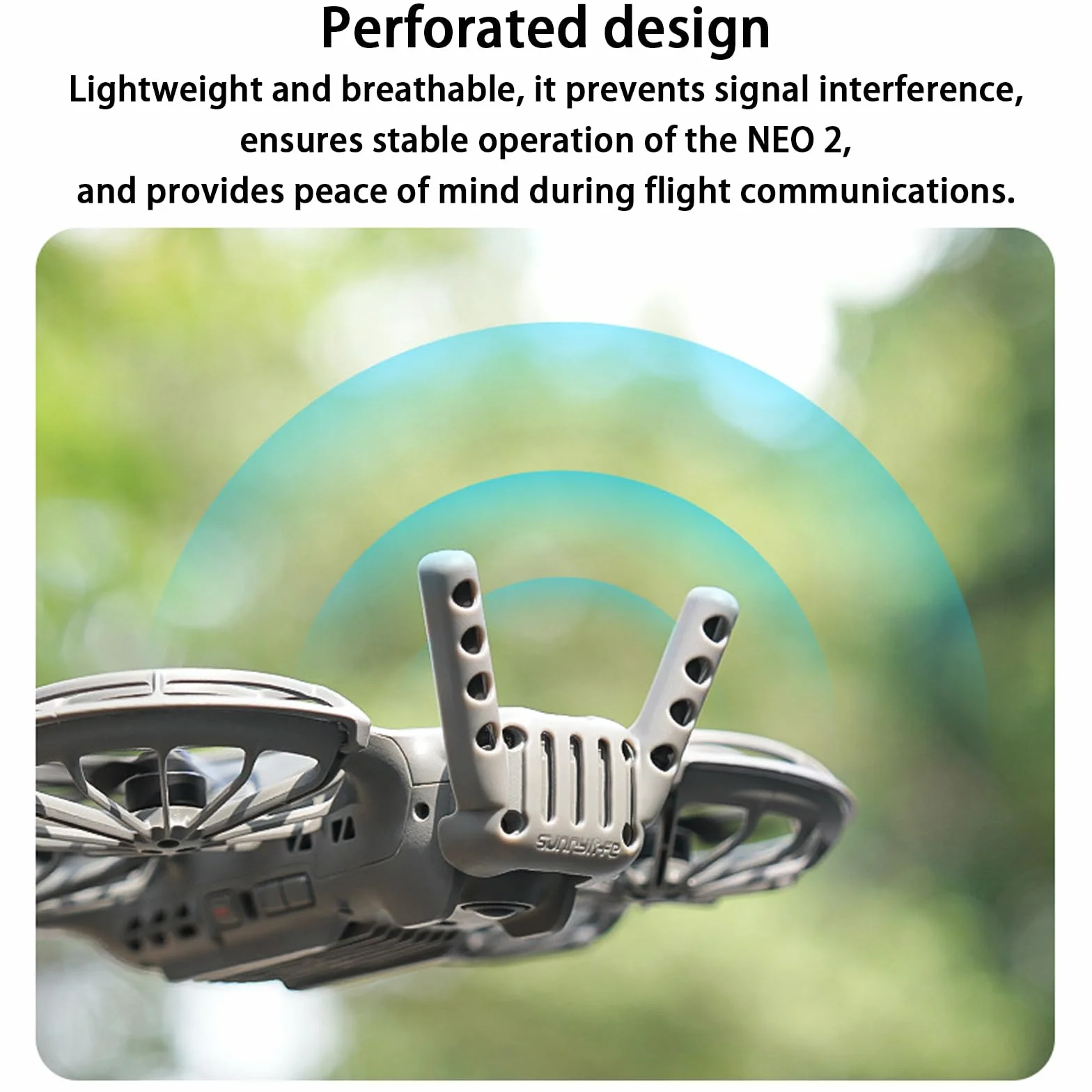 Ricetrasmettitore Digitale Protezione per DJI NEO 2, Antenna Guardia Copertura Accessori
