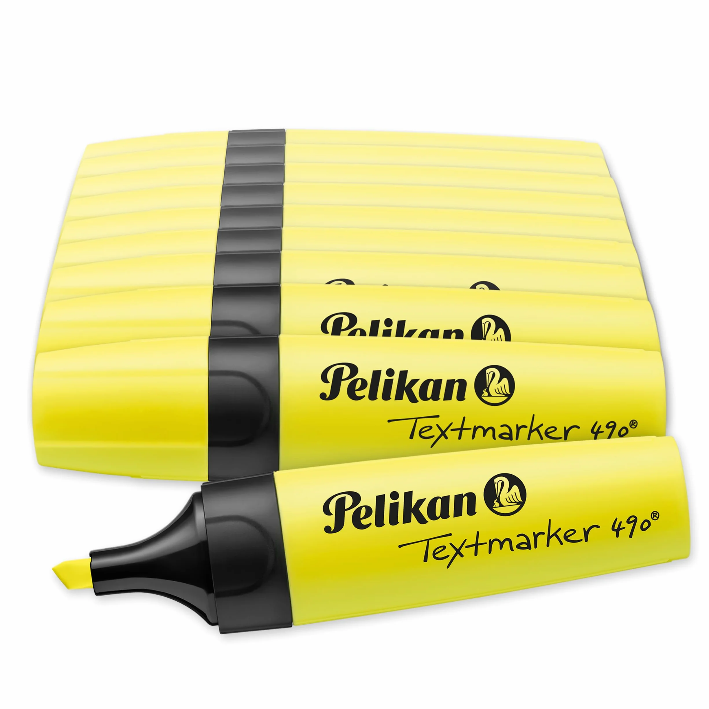 Pelikan 10 Evidenziatori Giallo Cappuccio Twist Prodotto in Germania