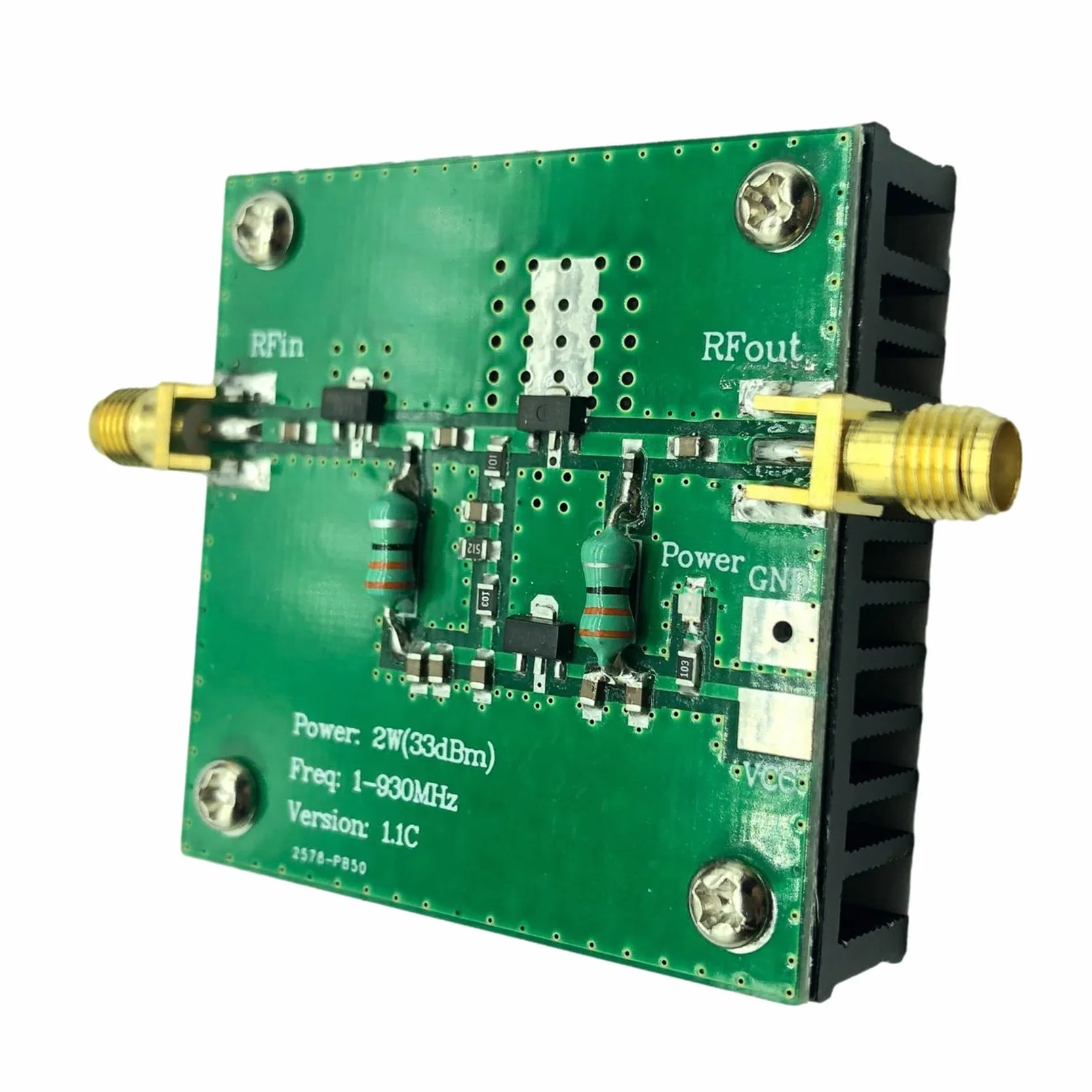 Modulo Amplificatore di Potenza 2W FM HF 1-930MHz Banda Larga
