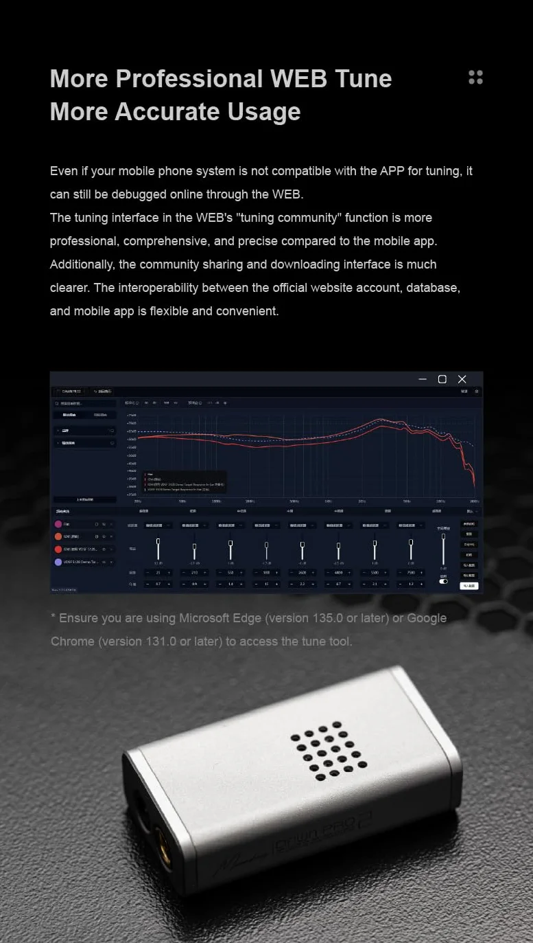 MOONDROP DAWN PRO 2 Decoder Amplificatore per cuffie 3.5/4.4 Dual CS43198 32Bit/384KHz DSD256 USB DAC/AMP