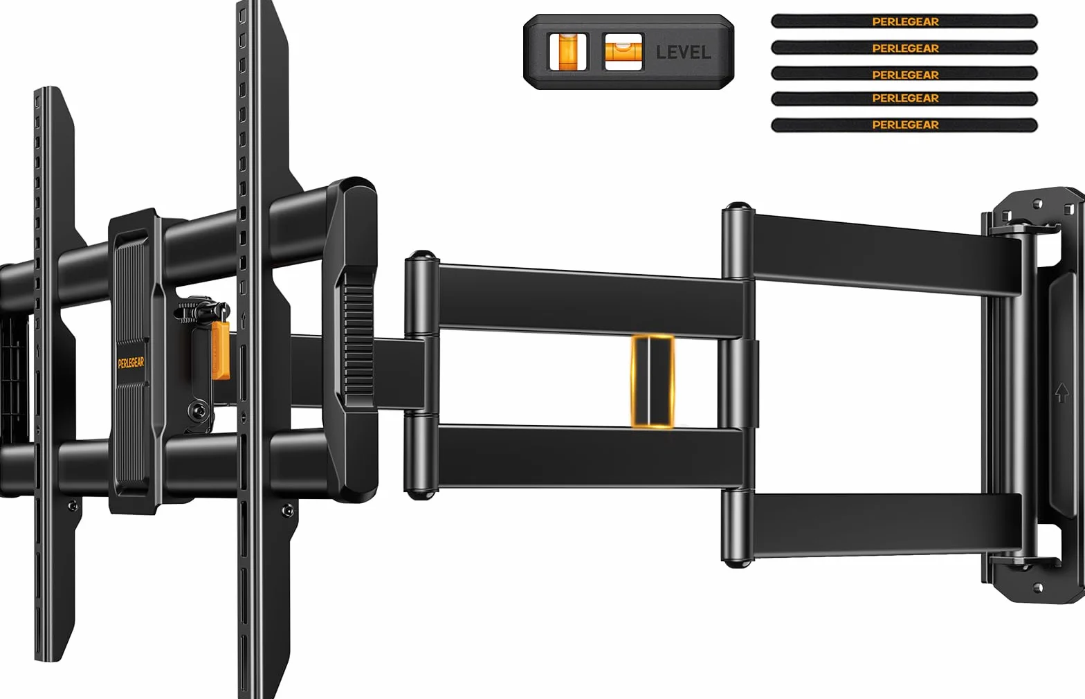 Perlegear Staffa TV Parete Braccio Lungo 943mm per TV 42-84 Pollici 68kg VESA 600x400mm
