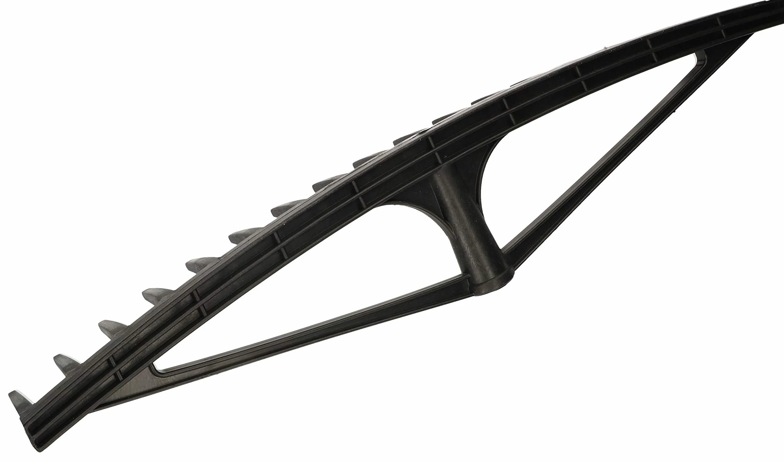KOTARBAU® Rastrello per Foglie - Rastrello Giardino - Plastica - 61 cm - Nero - 18 Denti - per Erba Fieno - Senza Manico - Leggero Resistente