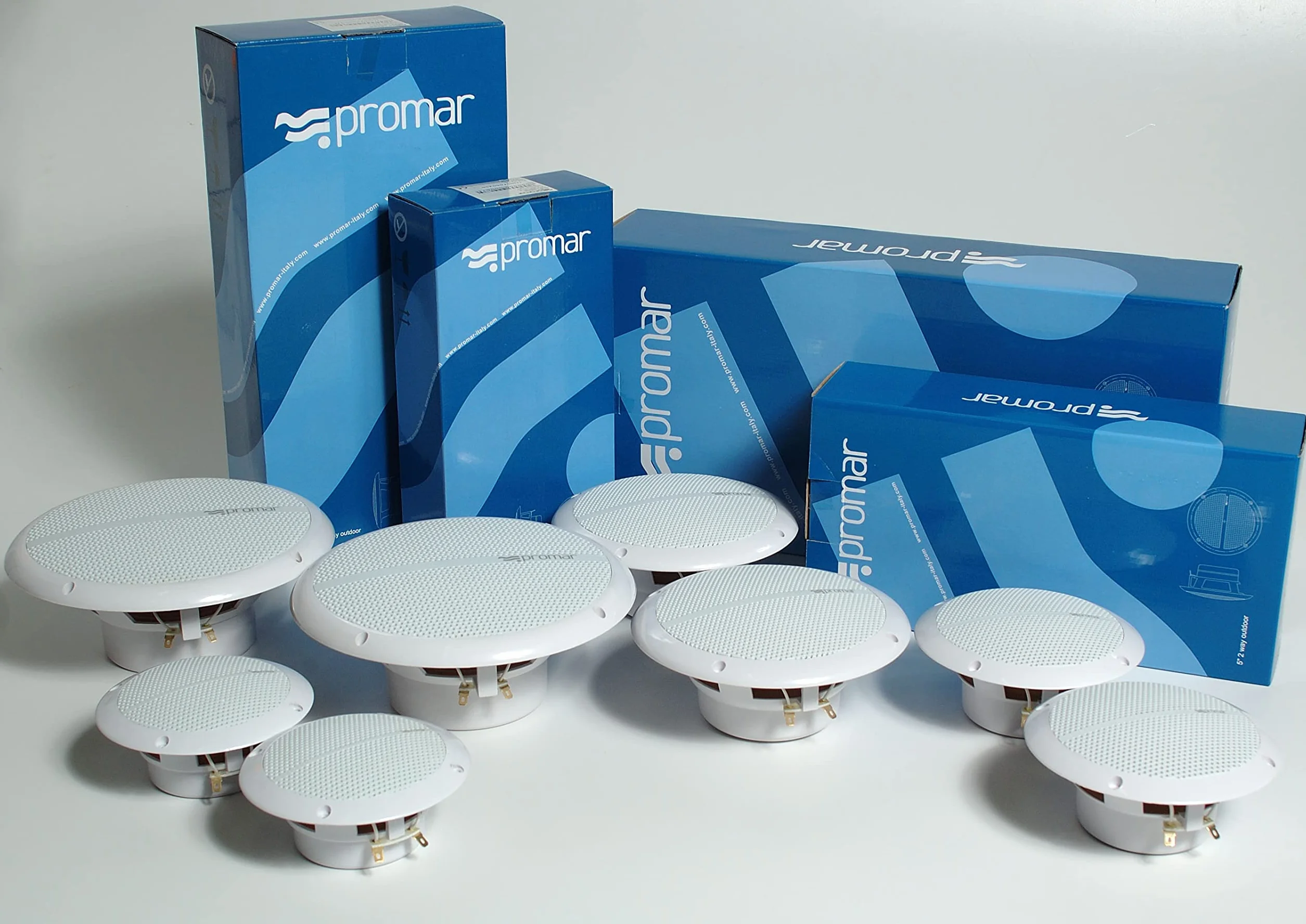 PROMAR ALTOPARLANTI DA INCASSO DA ESTERNO MARINI A DUE VIE 4"