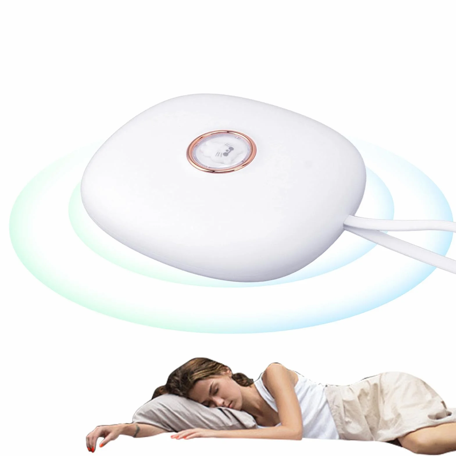 Sveglia a Vibrazione LED Silenziosa con Allarme Potente, Bed Shaker per Non Udenti