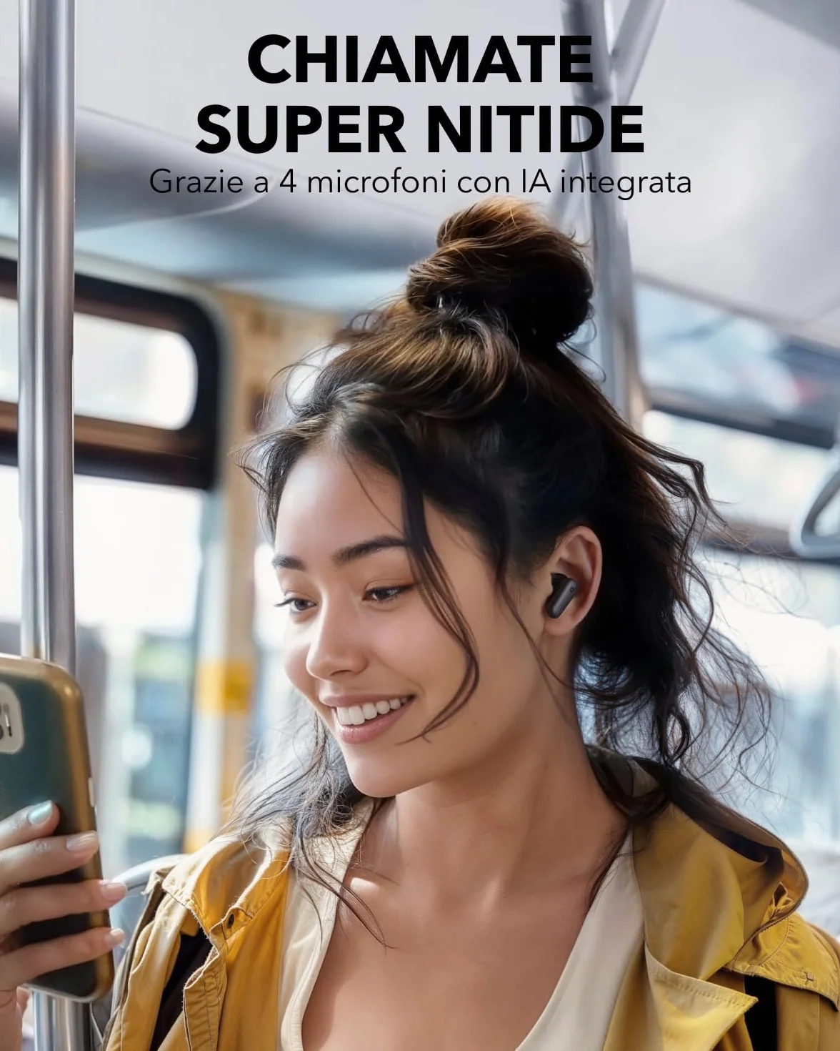 Soundcore P30i Cuffie Bluetooth Anker, Auricolari Wireless Cancellazione Rumore, Bassi Potenti, 45 Ore, IP54, Bluetooth 5.4