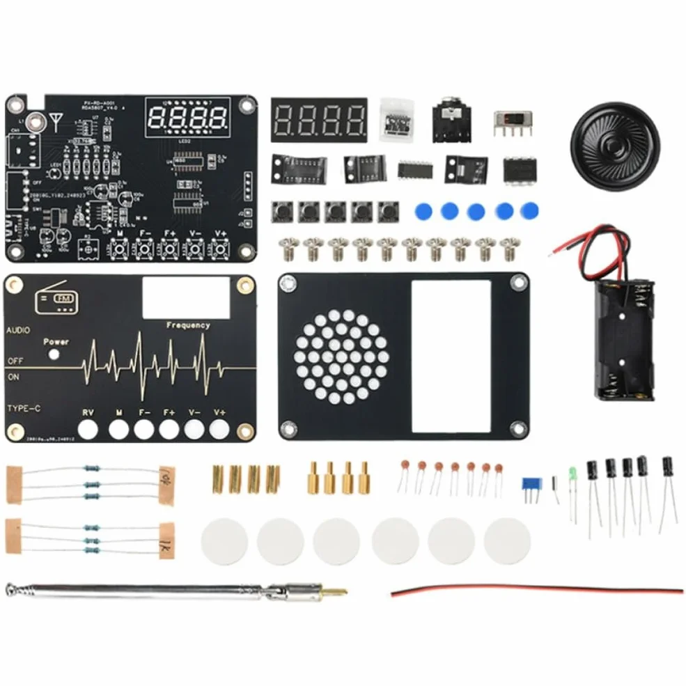RDA5807M Radio Kit FM 87-108MHz Display Digitale Tubo Saldatura DC5V