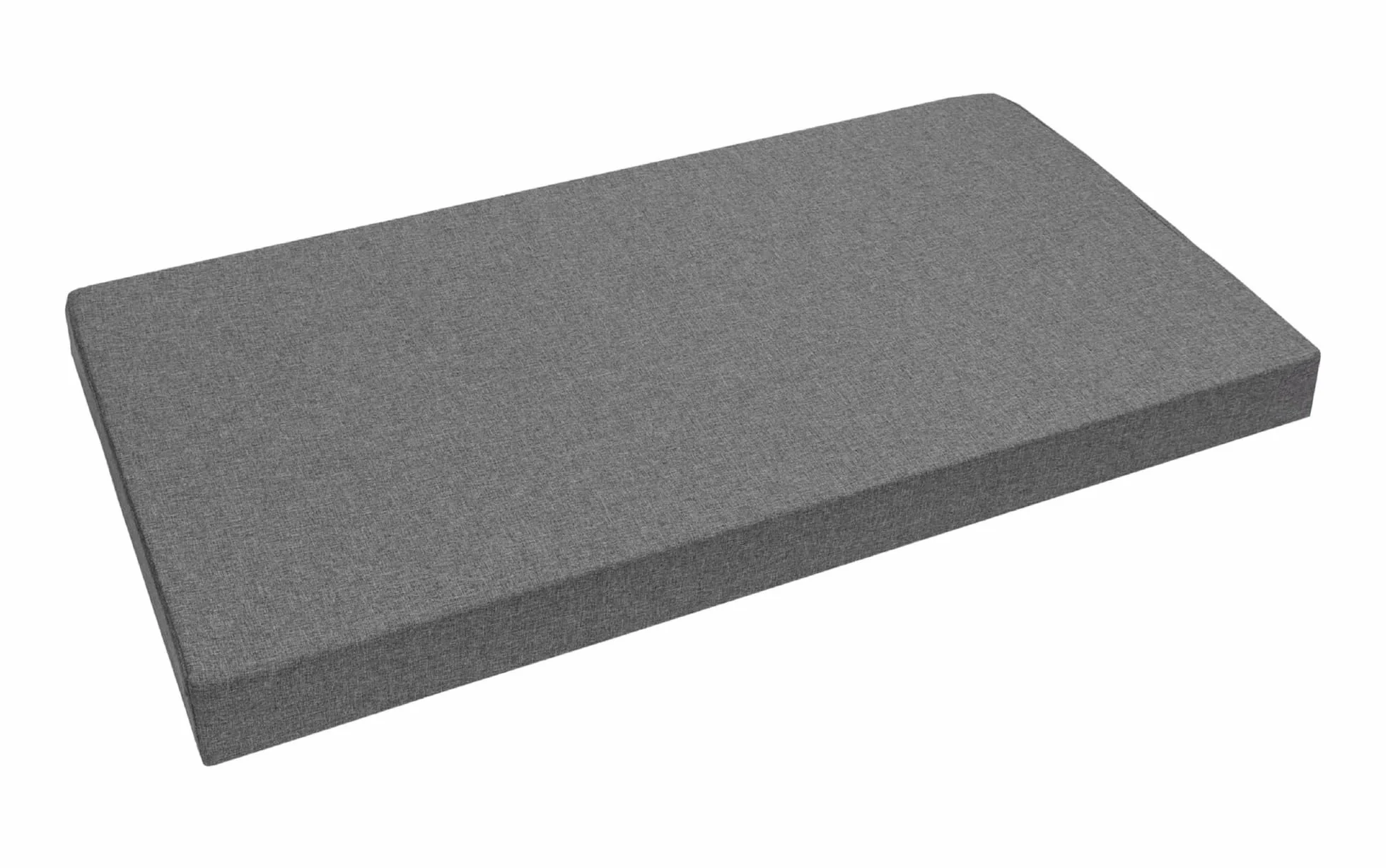 Fodera per cuscino per pallet 120x60x10 Grigio con zip lavabile idrofobo per seduta o schienale