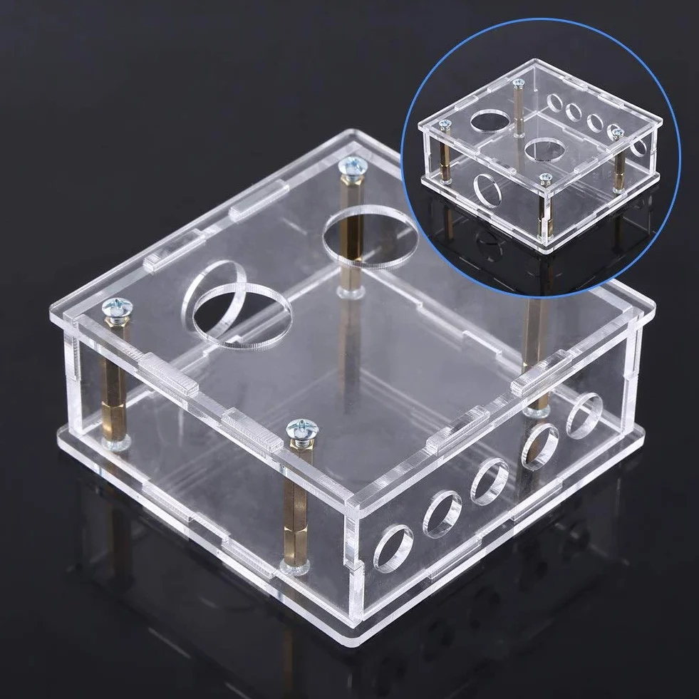 Preamplificatore valvolare 6J1 Custodia acrilica Kit valigetta con distanziatori e viti