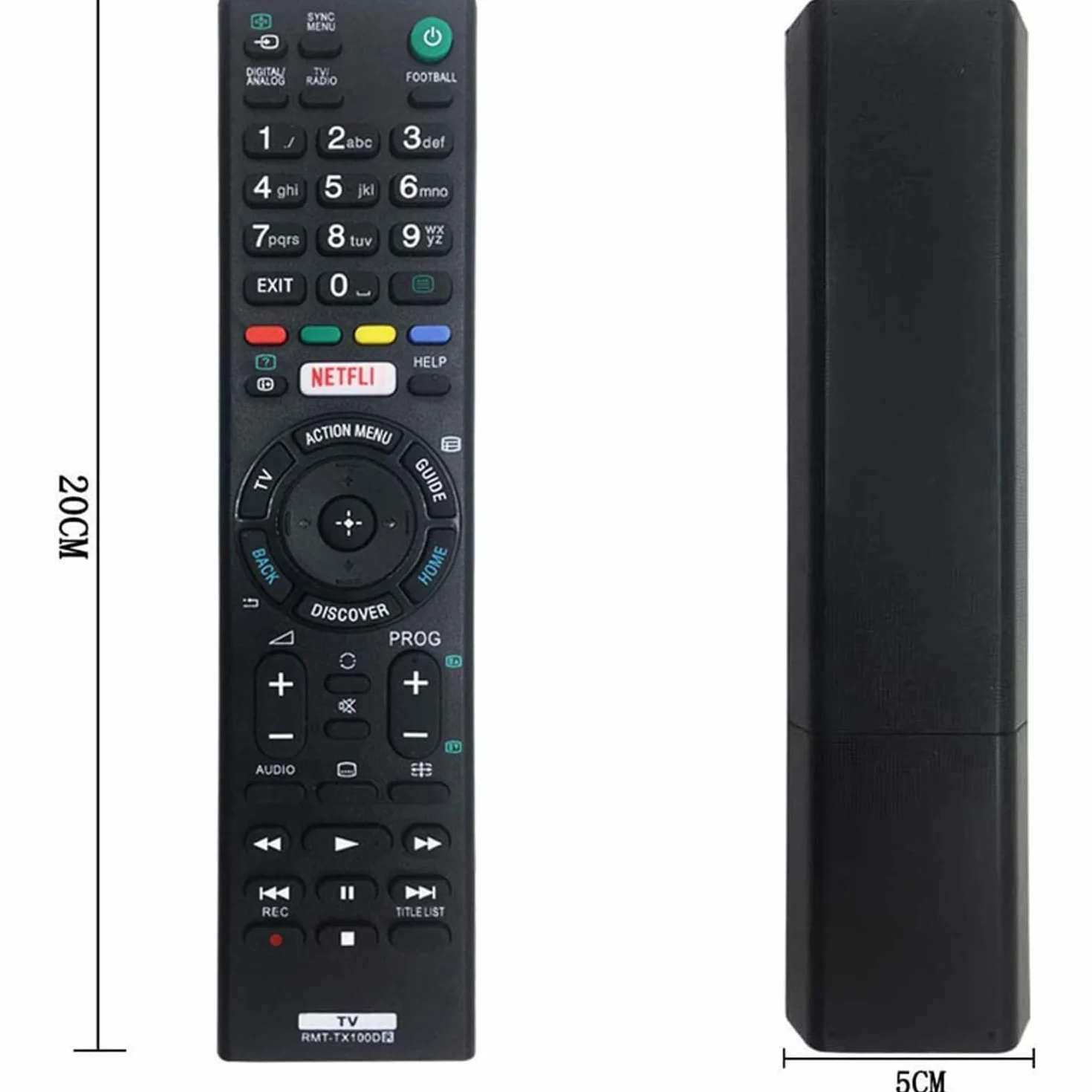 Sony RMT-TX100D RMT-TX101J RMT-TX102U RMT-TX102D Telewizor Pilot Zdalnego Sterowania