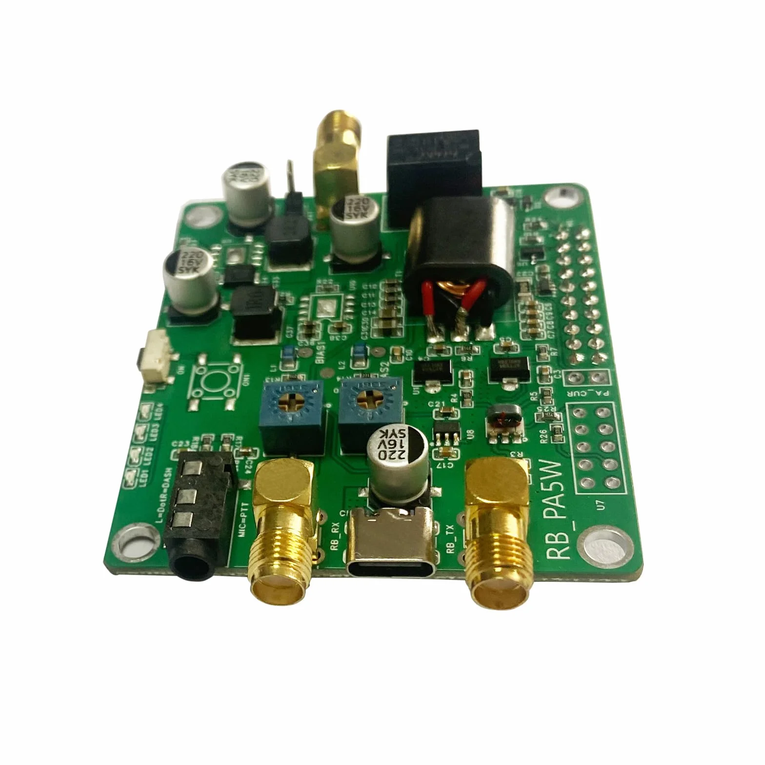 AURSINC Piastra preamplificatore Radioberry, amplificatore di potenza HF 1,5W-3W uscita 10W-100W