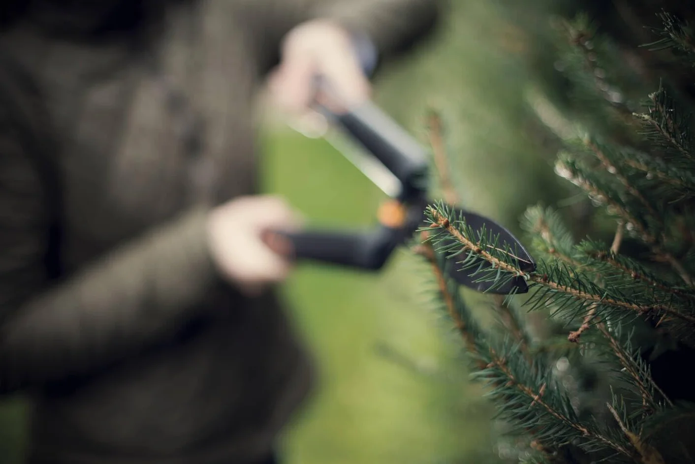 Fiskars Nożyce do żywopłotu SingleStep, ostrza faliste ze stali, 58 cm, HS22