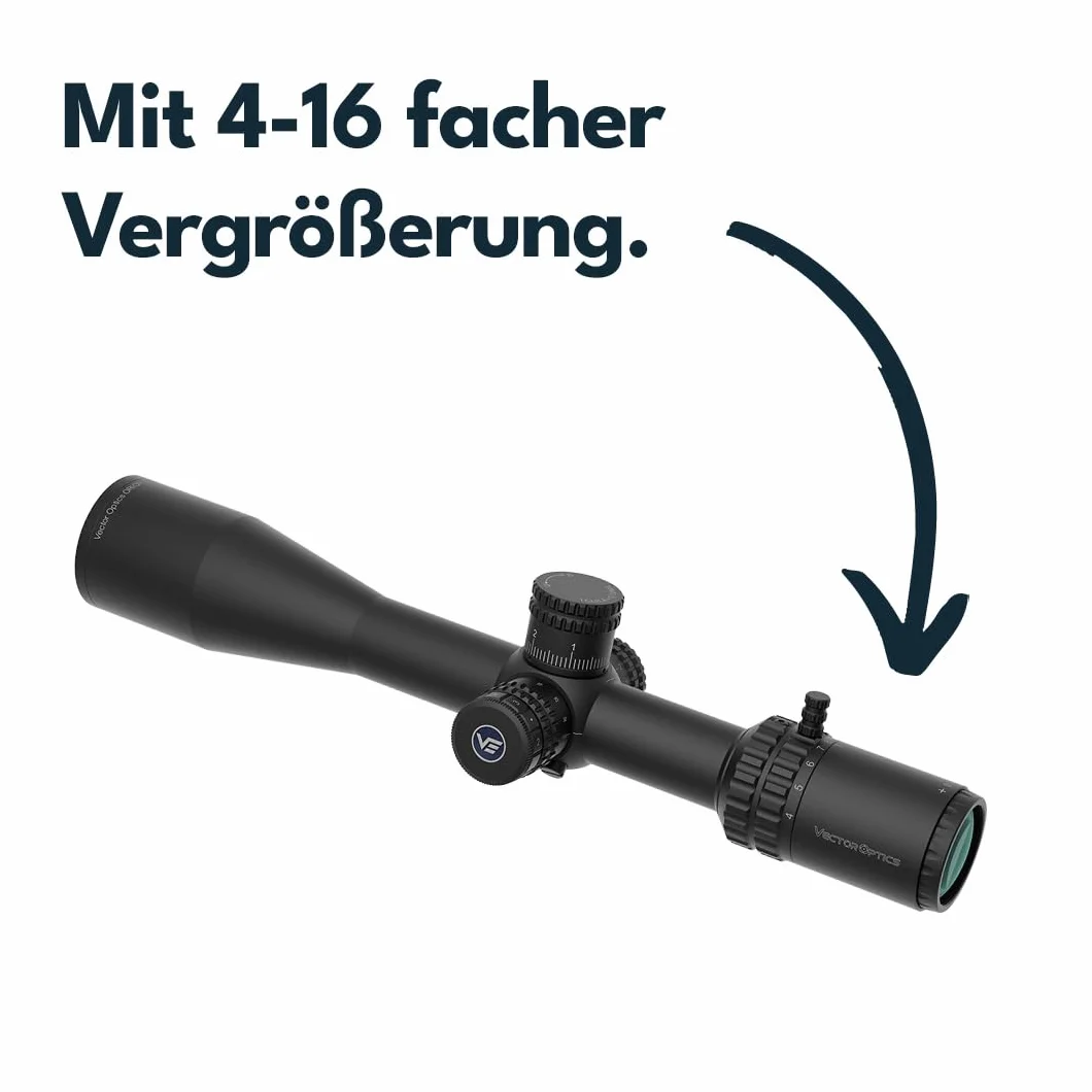 Vector Optics SCFF-59 Orion Pro Max 4-16x44 HD FFP Cannocchiale da tiro sportivo airsoft caccia