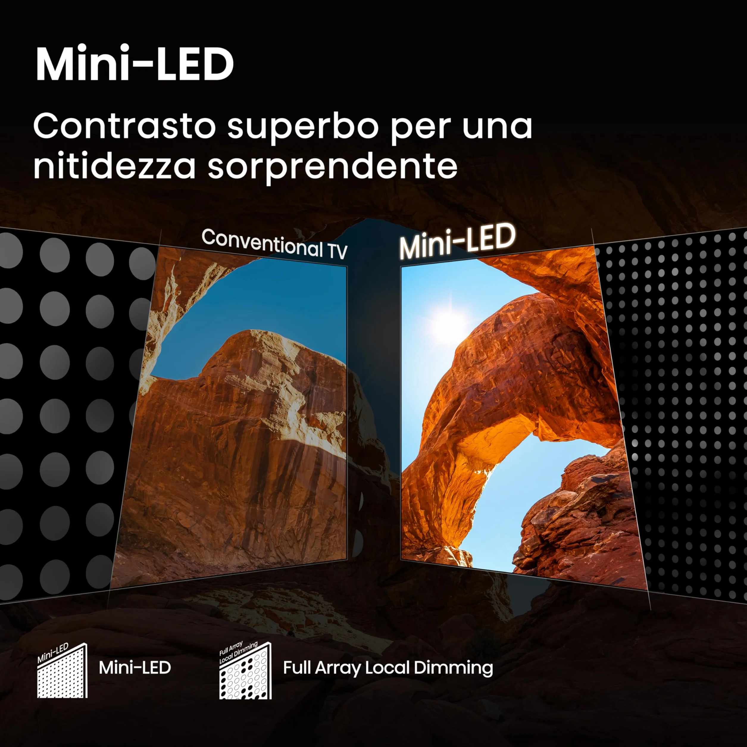 Hisense 50" Mini-LED 4K Smart TV 50U72Q 144Hz Dolby Vision IQ HDR10+ Game Mode PRO Dolby Atmos 2.1
