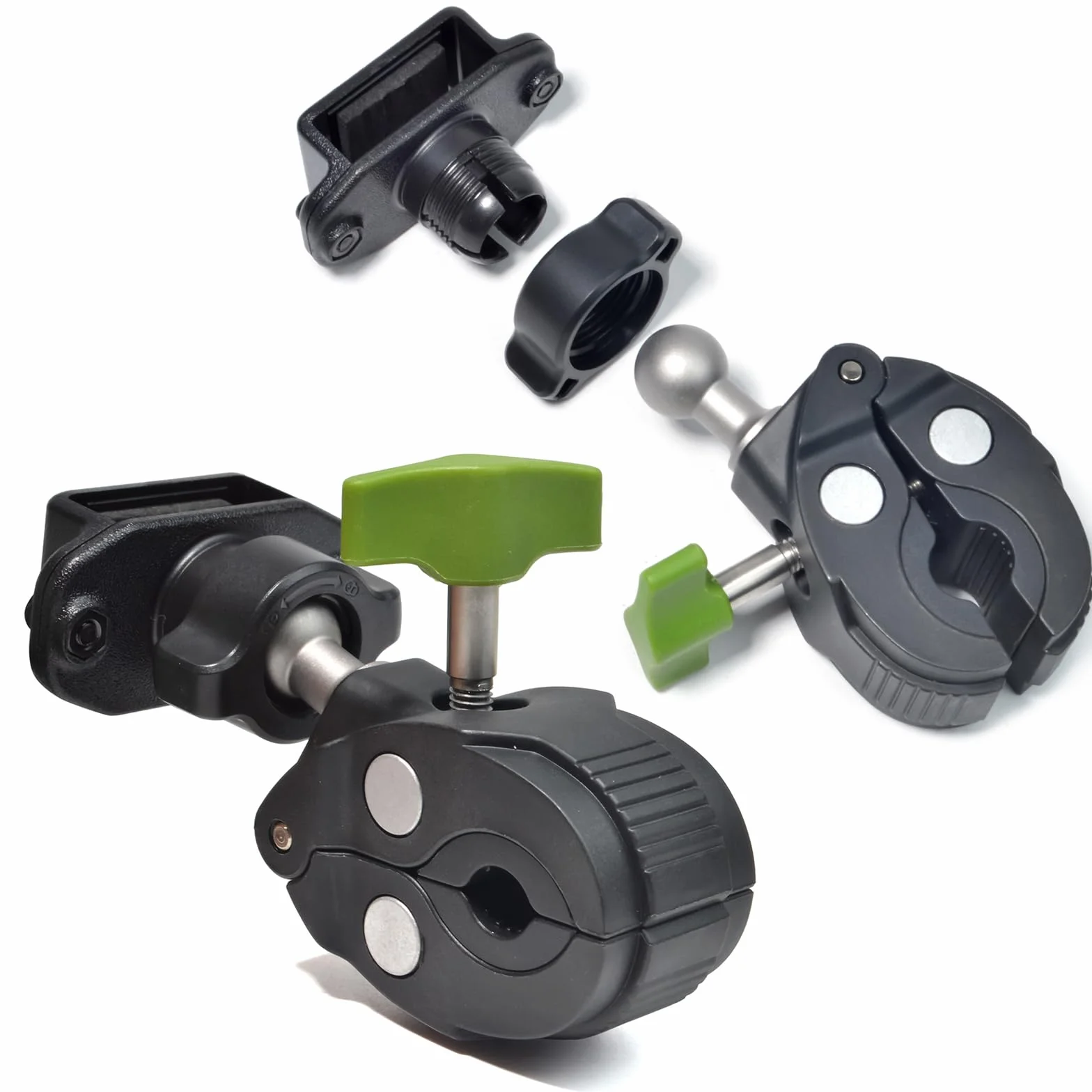 Motorola Cobra Midland Icom Z-2 Supporto bidirezionale per walkie talkie, clip per manubrio bicicletta motocicletta morsetto radio portatile
