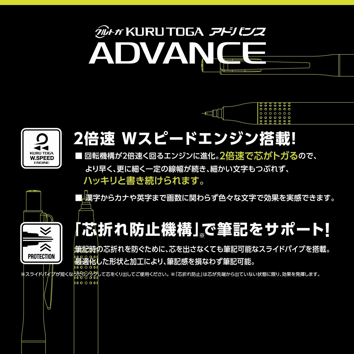 Uni Kurutoga Advance Upgrade Model Portamine 0,5 mm, corpo metallico, nero