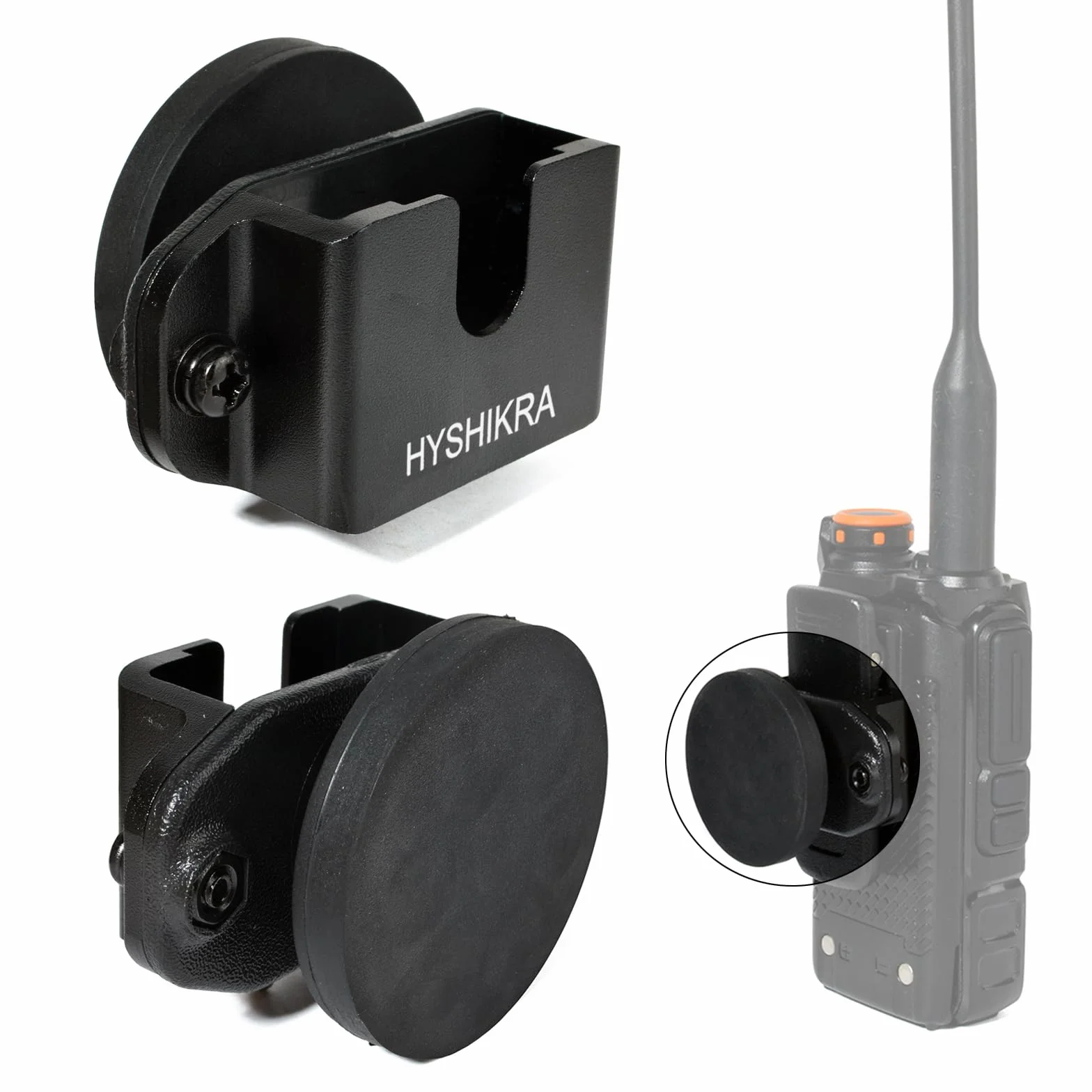 Supporto Universale 3-in-1 a Forte Magnete per Walkie-Talkie 7,5 kg da Parete per Baofeng Motorola Kenwood