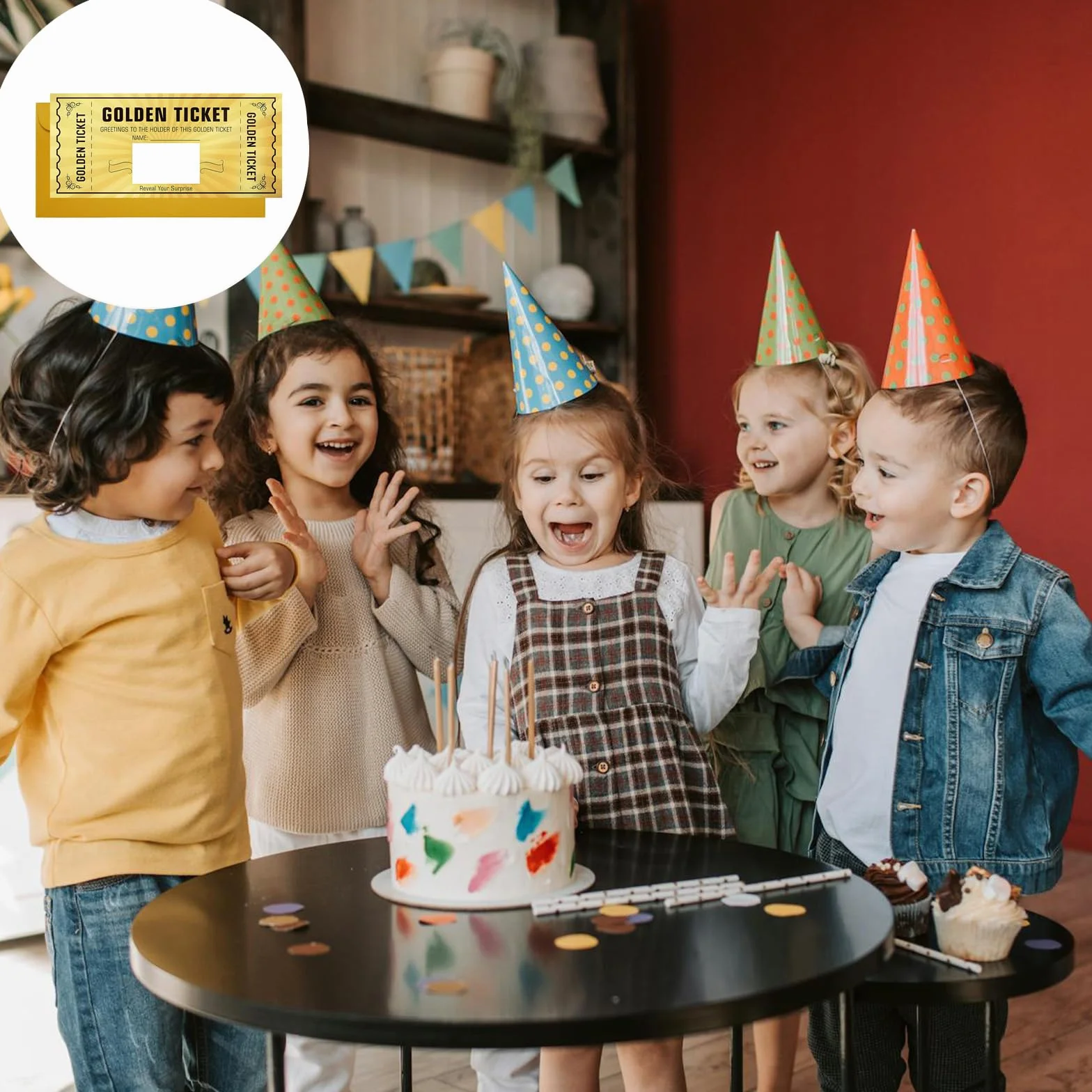Biglietto d'oro fai da te 2 pezzi regalo di compleanno creativo per fidanzate donne