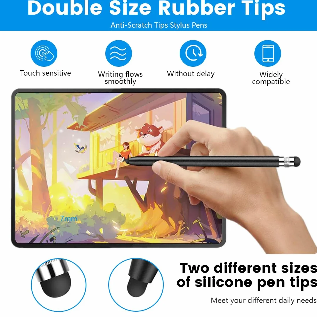 Penne per Tablet 2 in 1, Penna Stilo per Touch Screen per Samsung iPhone iPad
