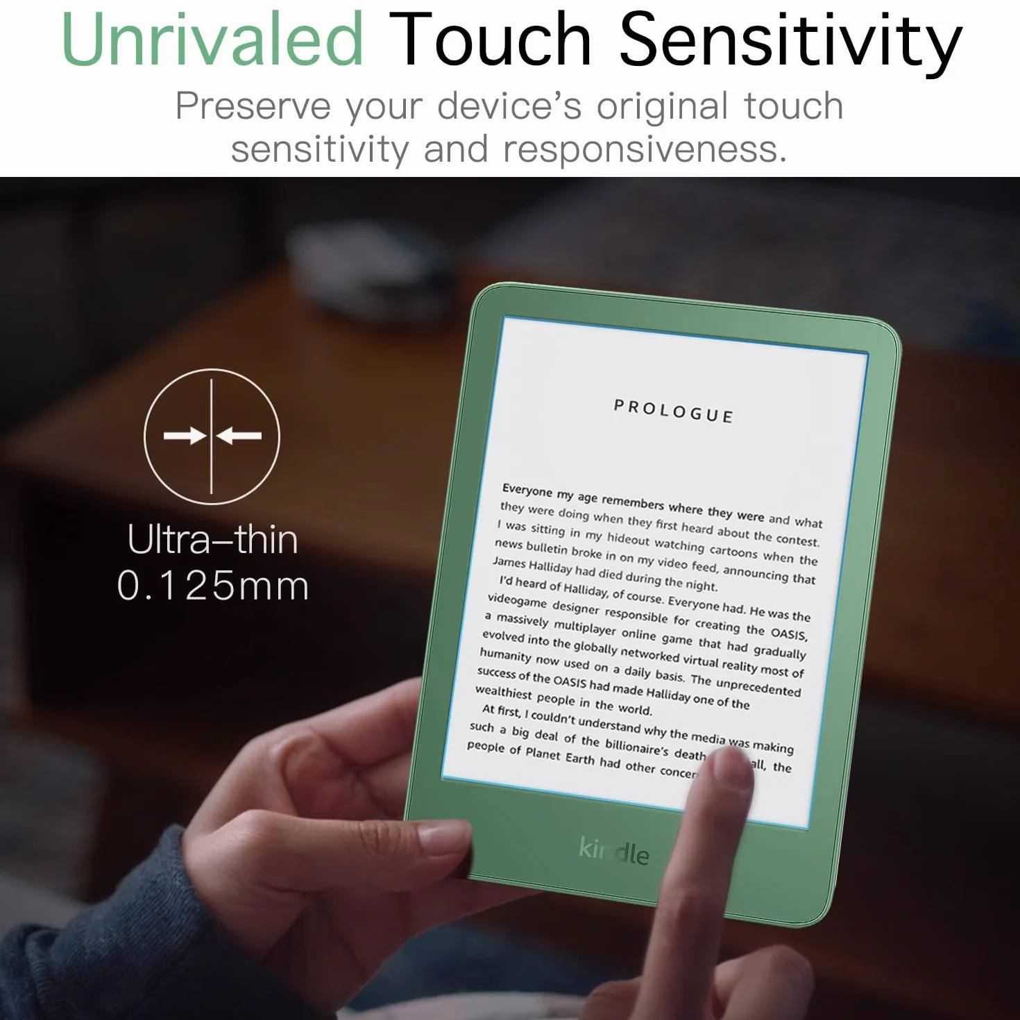 MoKo 2 Pezzi Pellicola Protettiva Anti-Riflesso per 6" All-New Kindle Basic 11th Generation 2024/2022, Premium PET Opaco Copertura Totale per Kobo Clara BW Clara Color