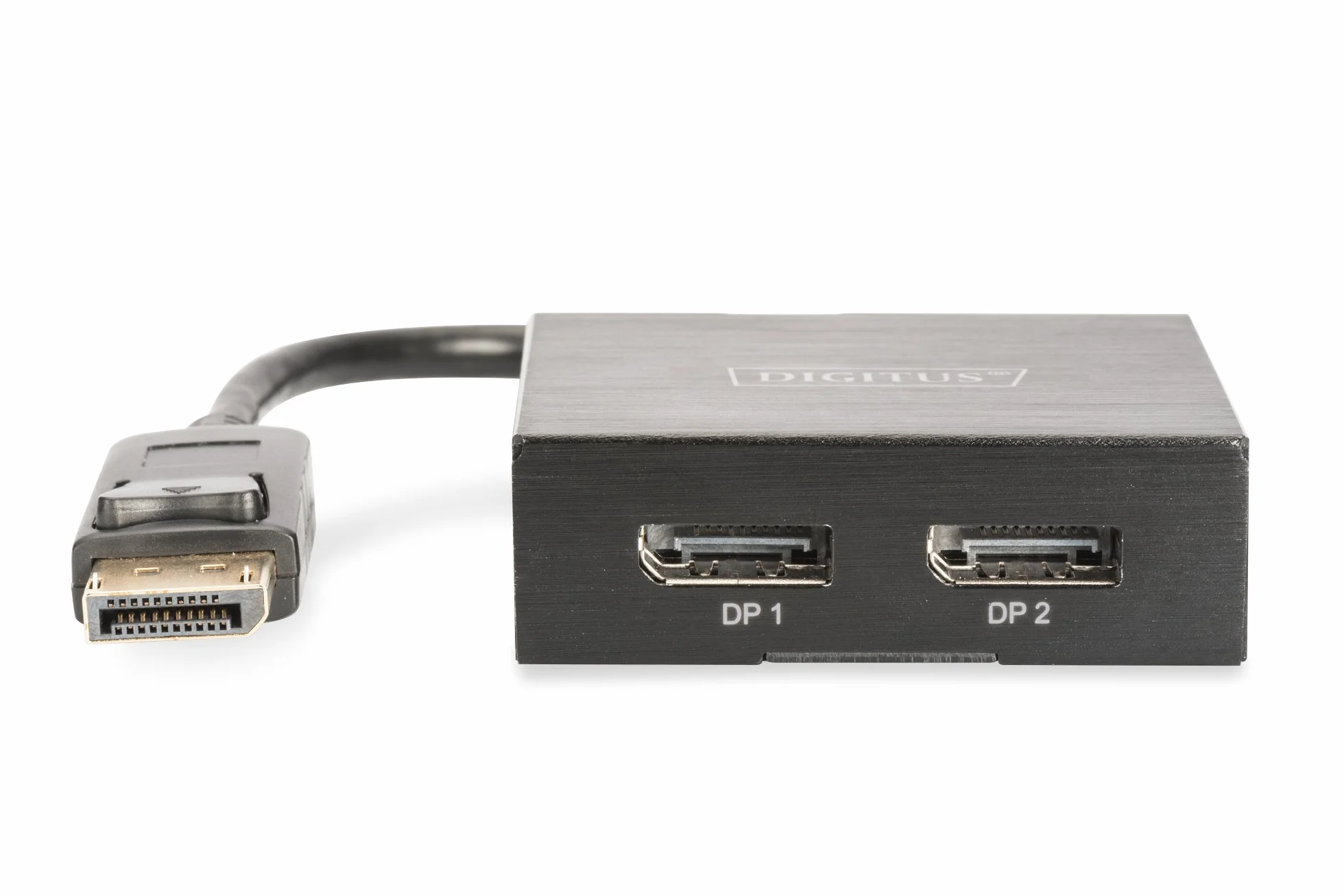 DIGITUS DisplayPort Adattatore Splitter da DP a 2x DP 4K Ultra HD 4096x2160 Nero